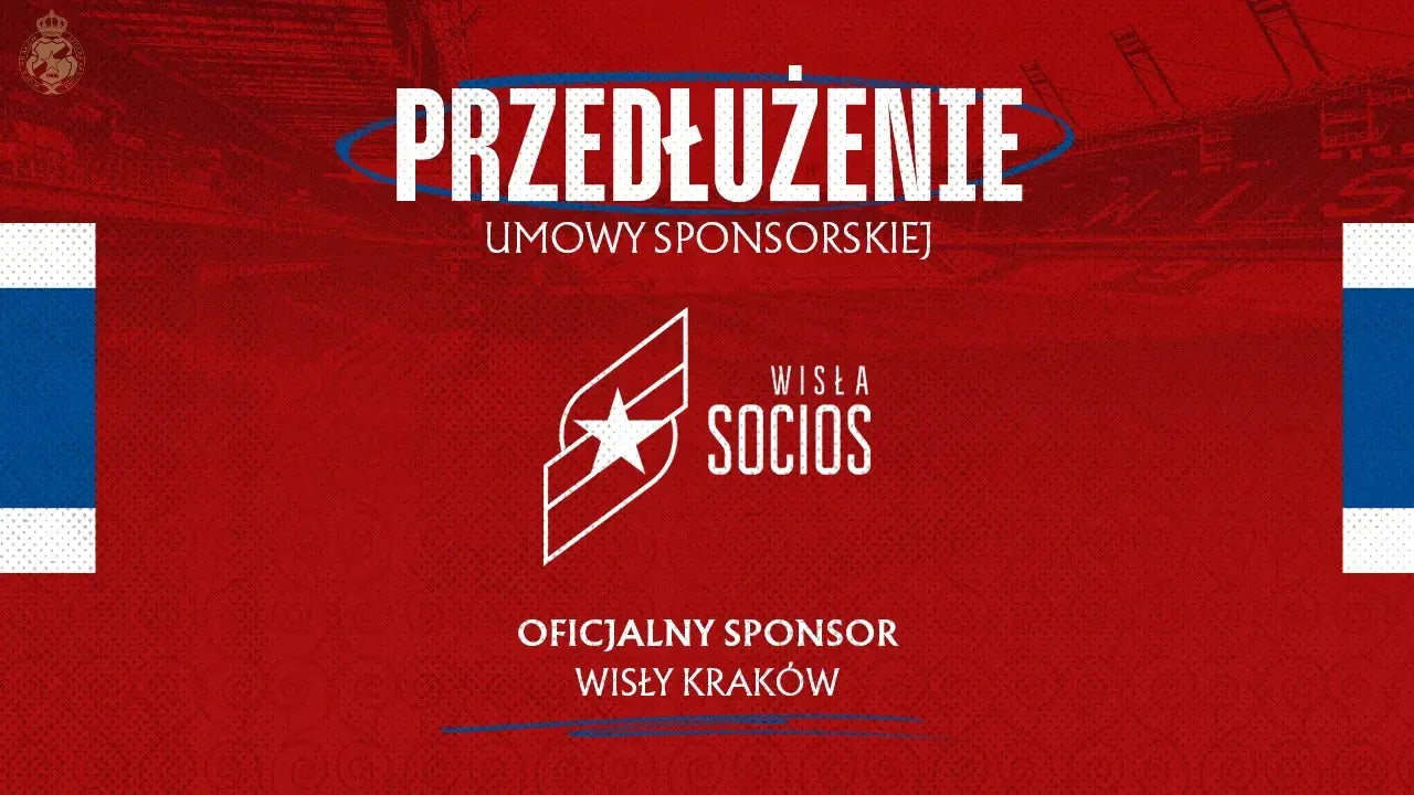 Zdjęcie: Stowarzyszenie Socios pozostaje Sponsorem Wisły Kraków!