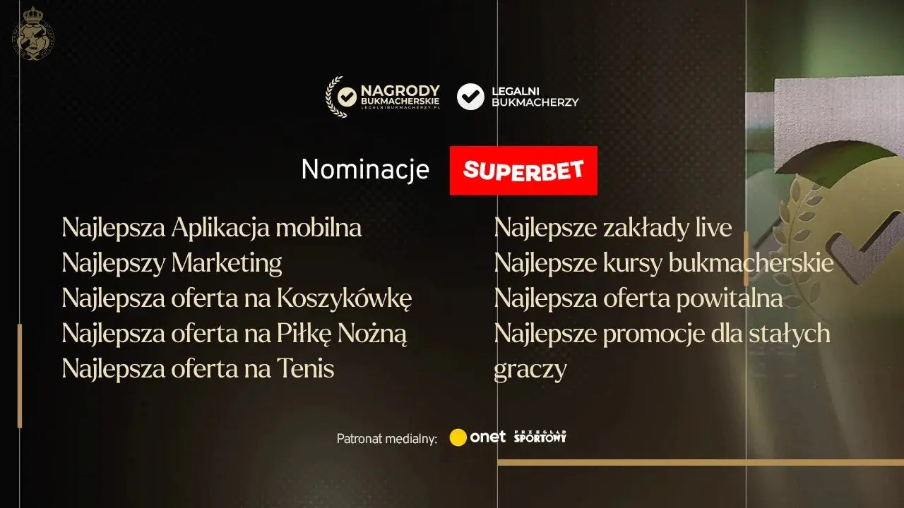 Zdjęcie: Superbet z 9 nominacjami w Gali Nagród Bukmacherskich!