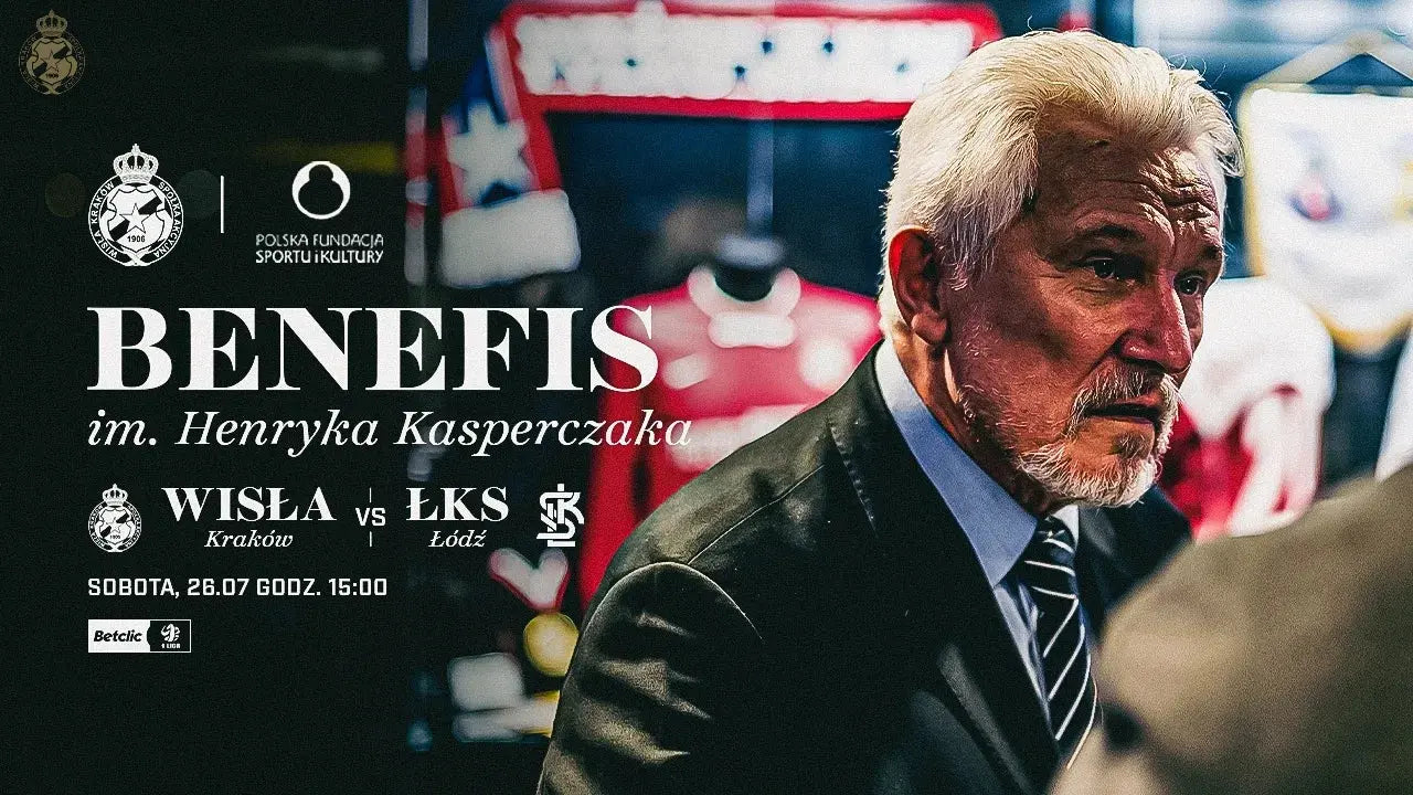 Zdjęcie: Benefis Henryka Kasperczaka podczas meczu Wisła Kraków – ŁKS Łódź!