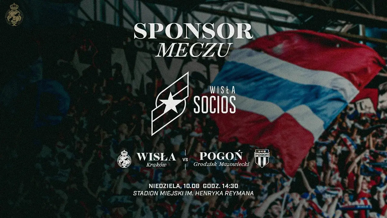 Zdjęcie: Socios Wisła Kraków Sponsorem Meczu z Pogonią Grodzisk Mazowiecki!