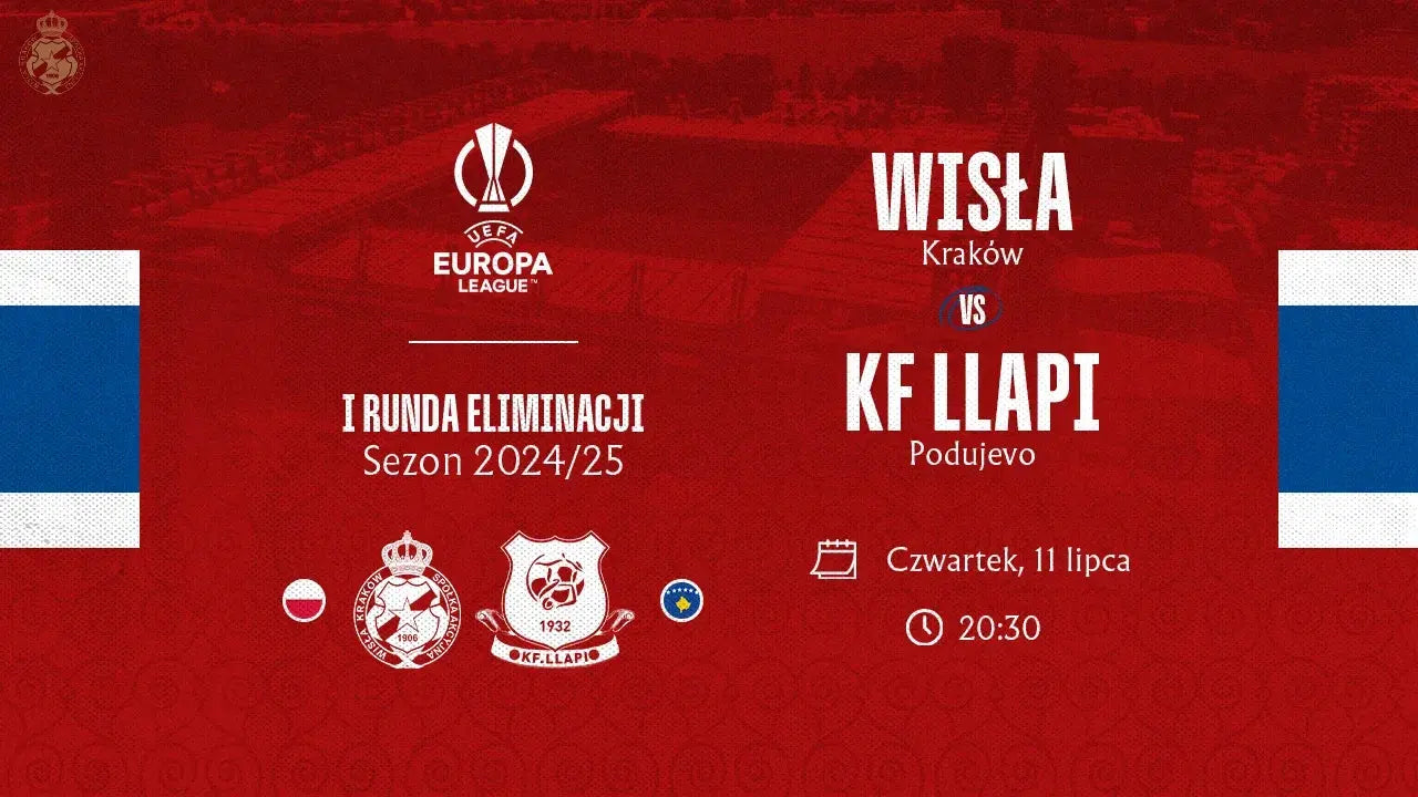 Zdjęcie: Mecz Wisła - KF Llapi bez udziału kibiców gości