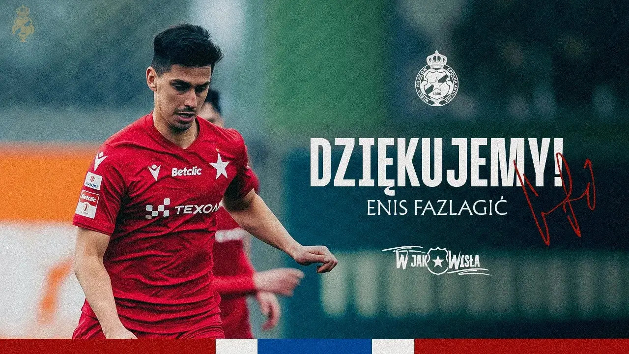Zdjęcie: Enis Fazlagić odchodzi z Wisły Kraków