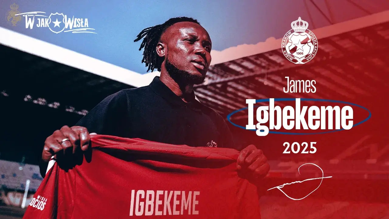 Zdjęcie: James Igbekeme zawodnikiem Wisły Kraków