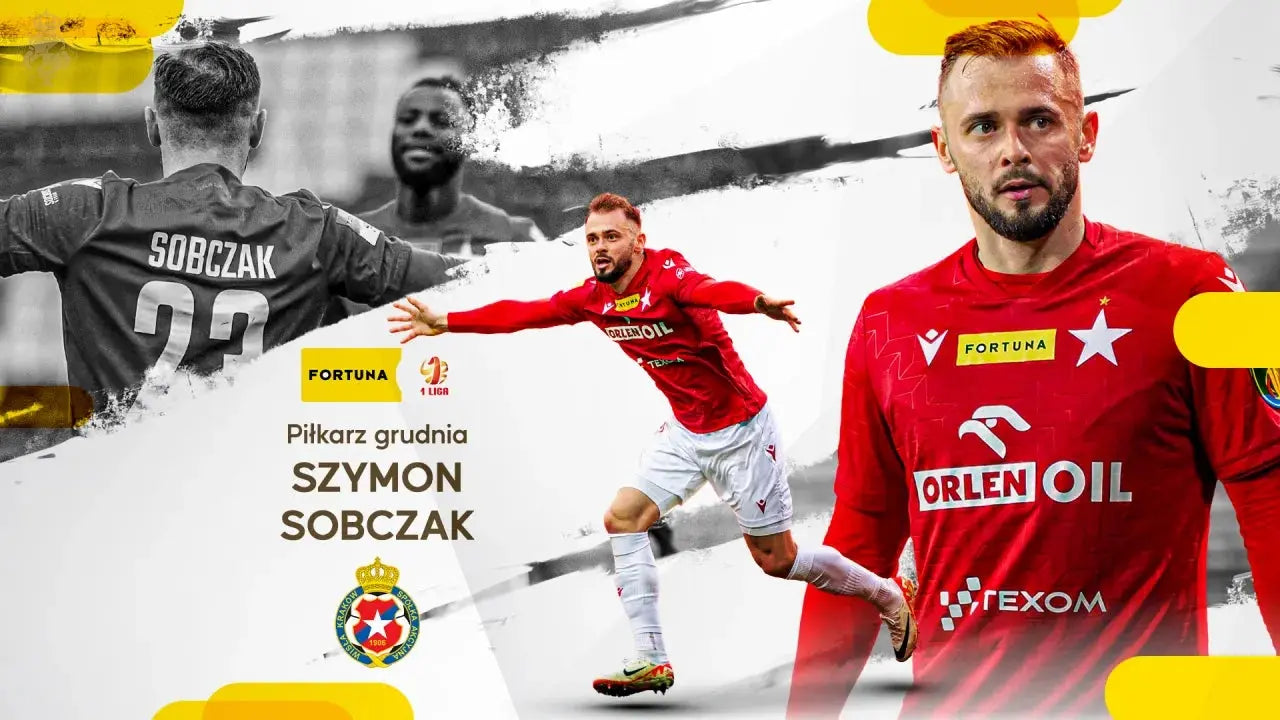Zdjęcie: Szymon Sobczak piłkarzem grudnia Fortuna 1 Ligi
