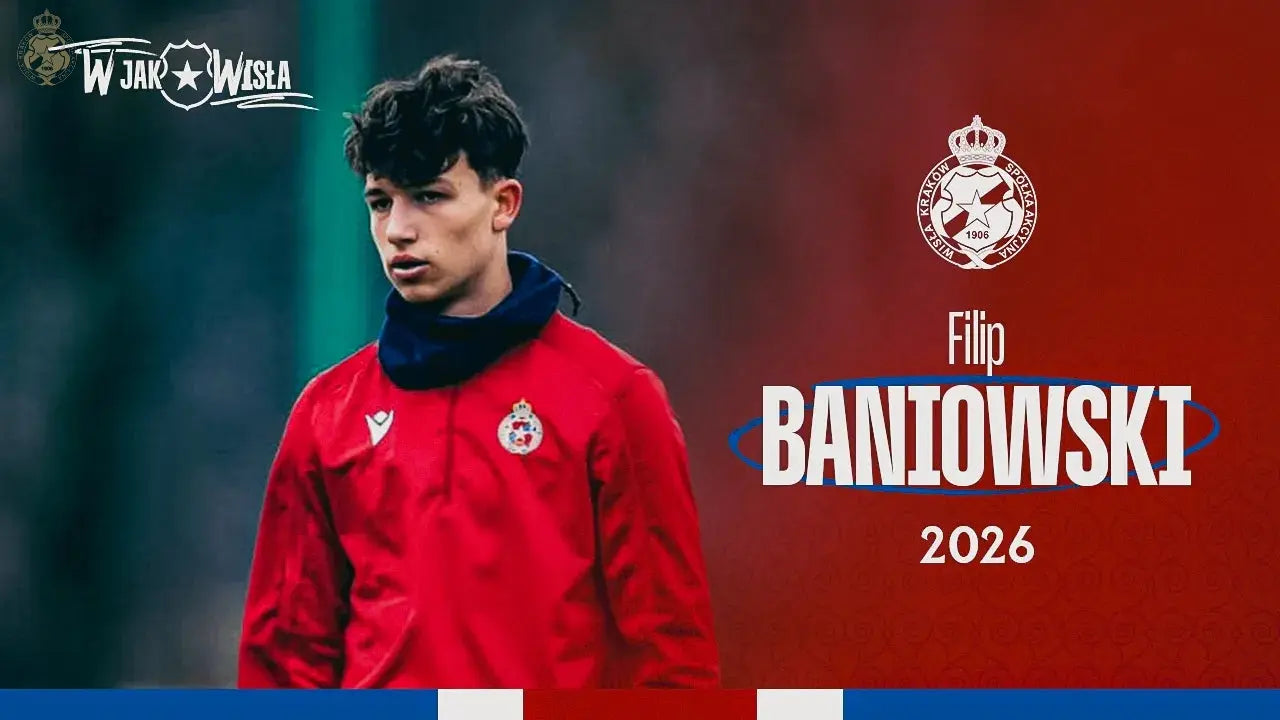 Zdjęcie: Filip Baniowski na dłużej w Wiśle Kraków