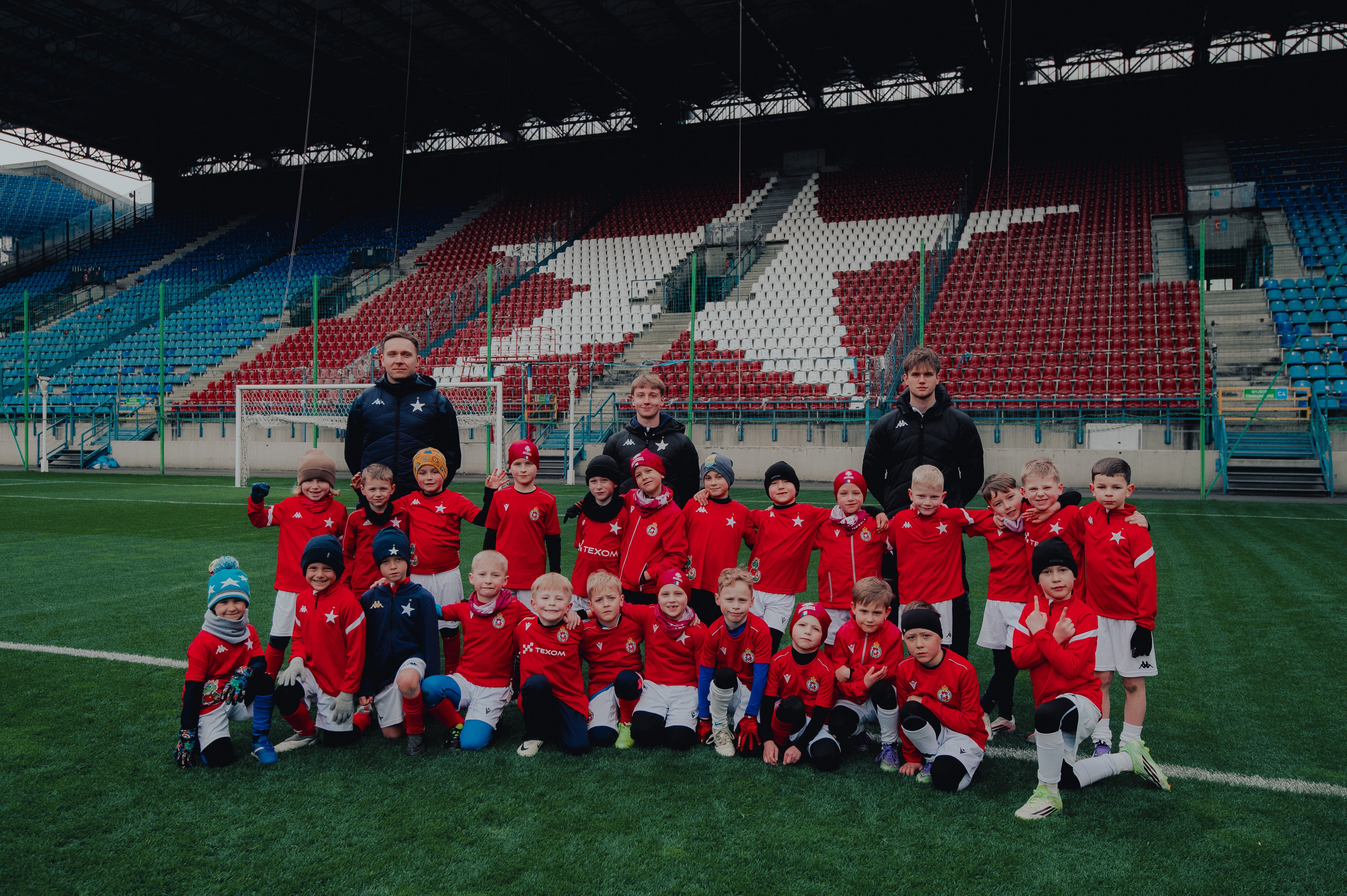 Trening Wisły Junior na Synerise Arenie Kraków