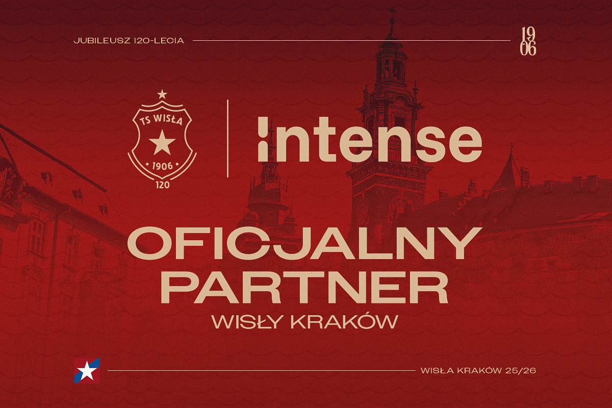 Intense Group Oficjalnym Partnerem Wisły Kraków - Wisła Kraków® Official Platform