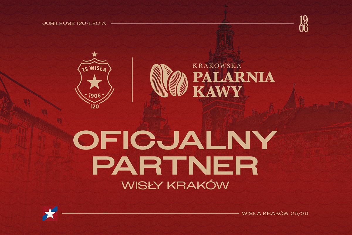 Wisła Kraków przedłuża współpracę z Krakowską Palarnią Kawy - Wisła Kraków® Official Platform