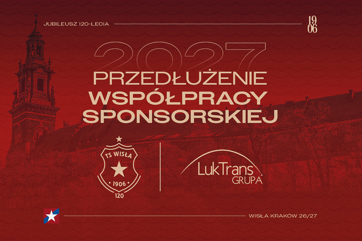 Grupa Luktrans przedłuża współpracę z Wisłą Kraków