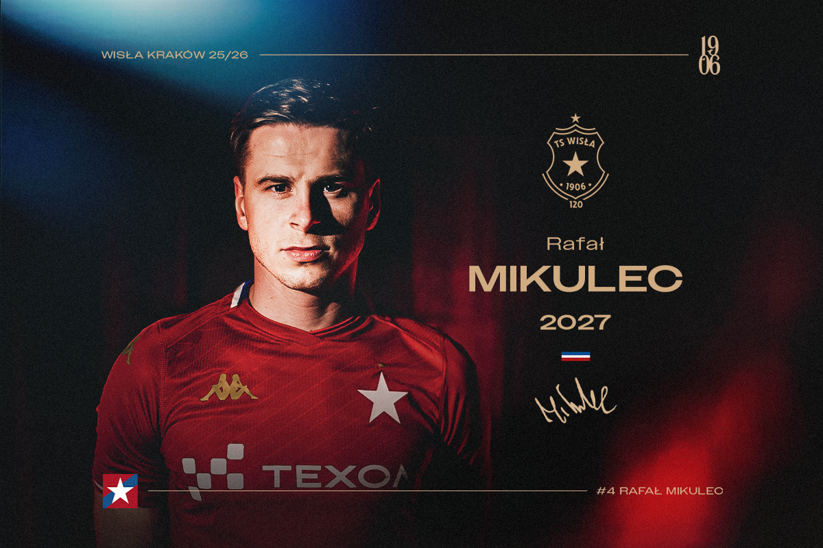 Rafał Mikulec na dłużej z Wisłą Kraków - Wisła Kraków® Official Platform