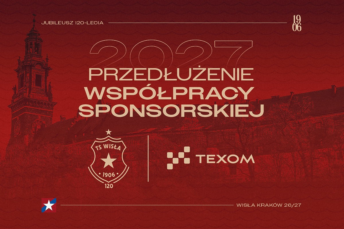 TEXOM S.A. kontynuuje współpracę z Wisłą Kraków, stawiając na rozwój młodych talentów