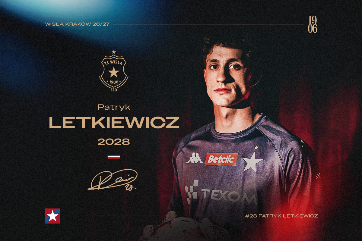 Patryk Letkiewicz na dłużej w Wiśle Kraków