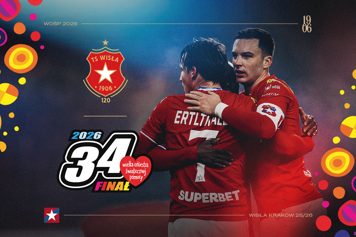 Wisła Kraków gra z WOŚP! Wyjątkowe aukcje 34. Finału WOŚP - Wisła Kraków® Official Platform