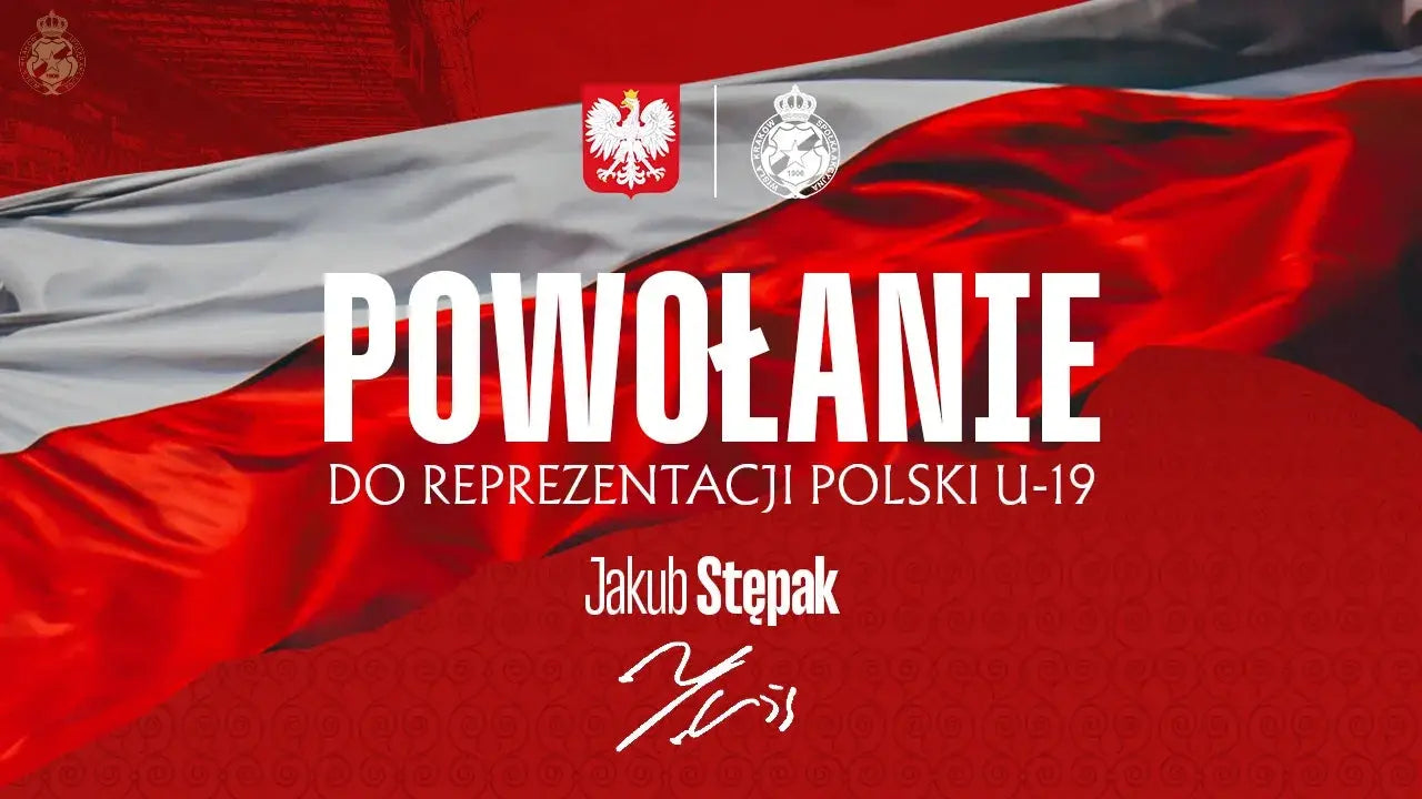 Zdjęcie: Jakub Stępak w kadrze reprezentacji Polski U-19