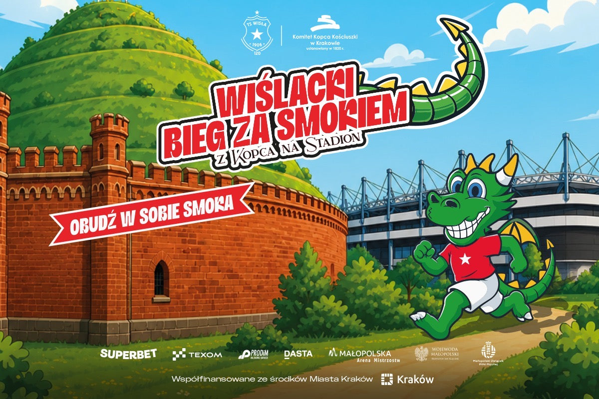 Wystartowały zapisy na Wiślacki Bieg za smokiem spod Kopca na Stadion!