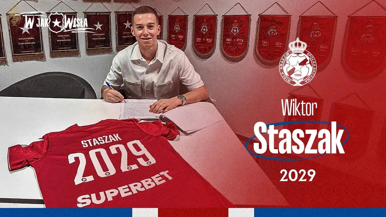 Zdjęcie: Wiktor Staszak zawodnikiem Wisły Kraków od sezonu 2025/2026