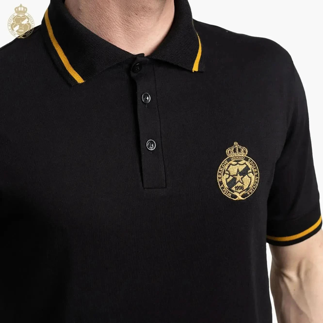 Polo Herb - czarne Official FanShop - TS Wisła Kraków SA