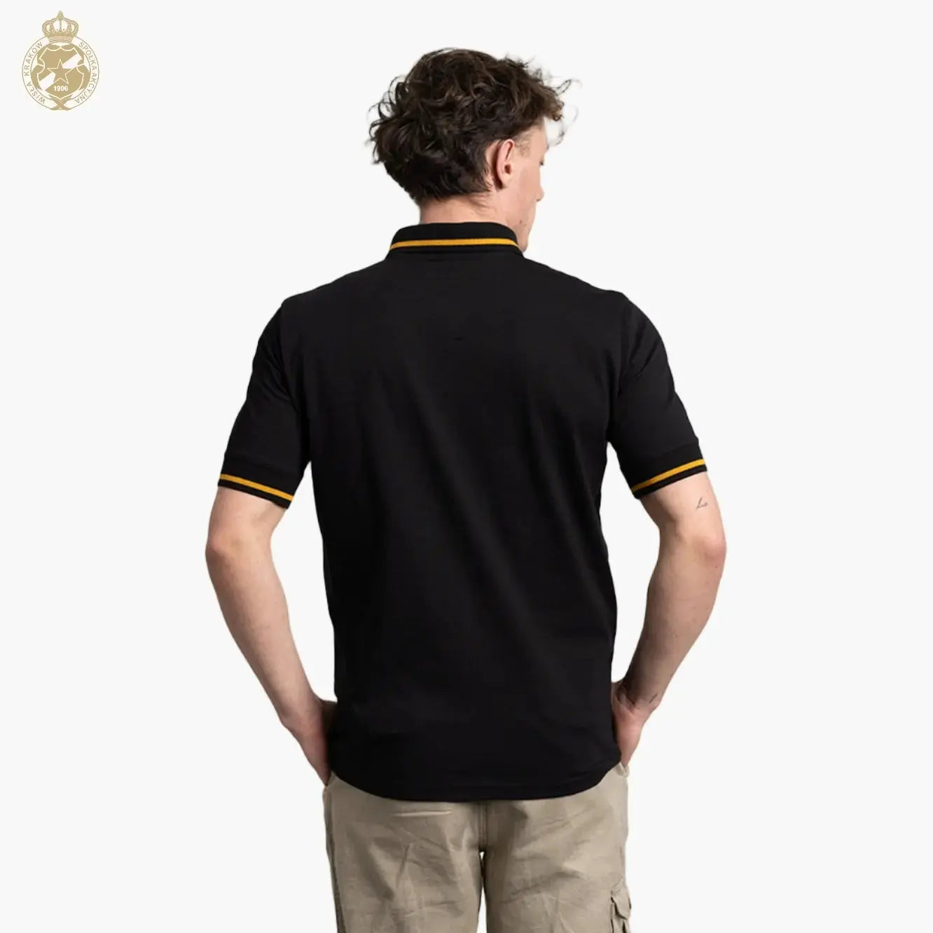 Polo Herb - czarne Official FanShop - TS Wisła Kraków SA