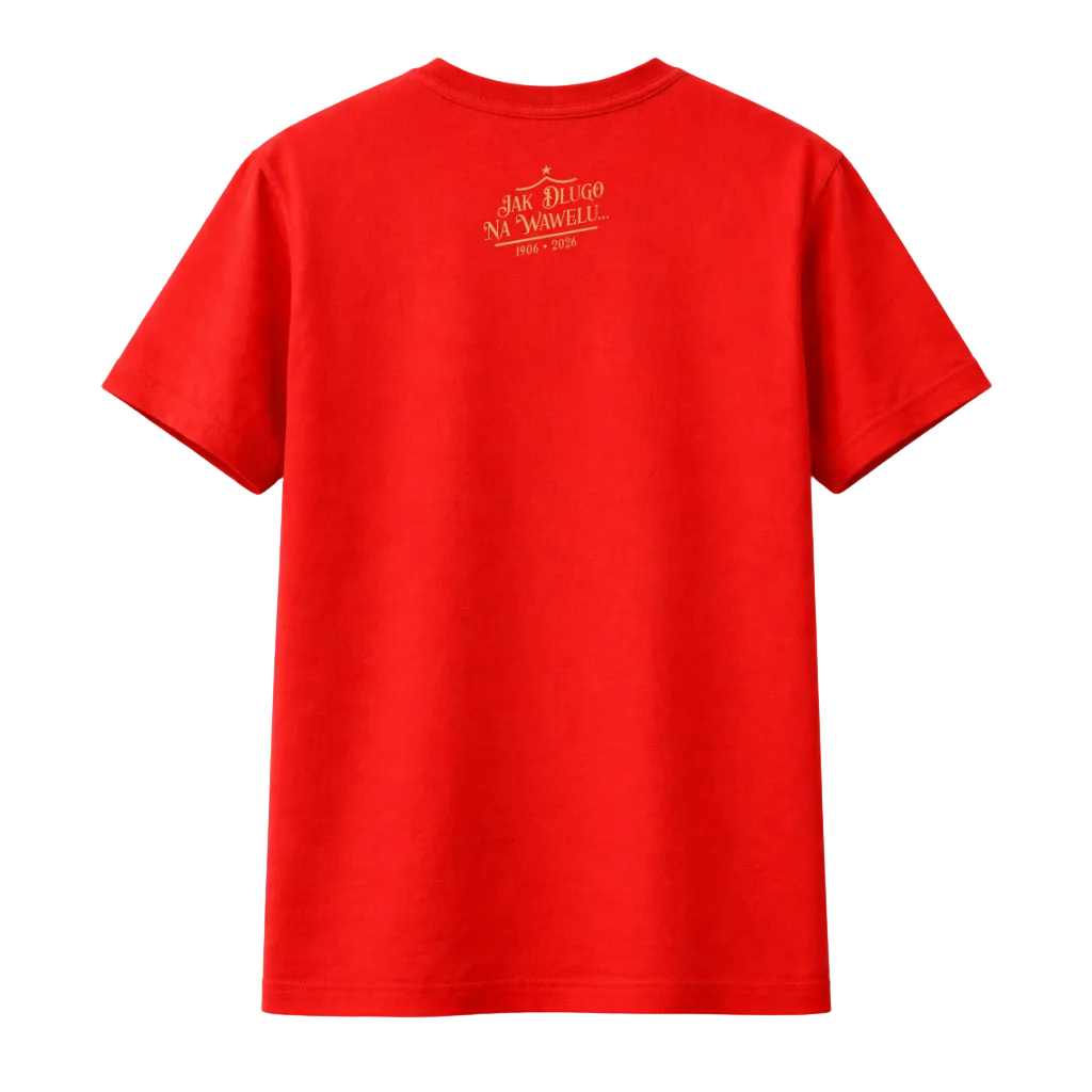 T-shirt Herb 120 - czerwony - Wisła Kraków® Official Platform