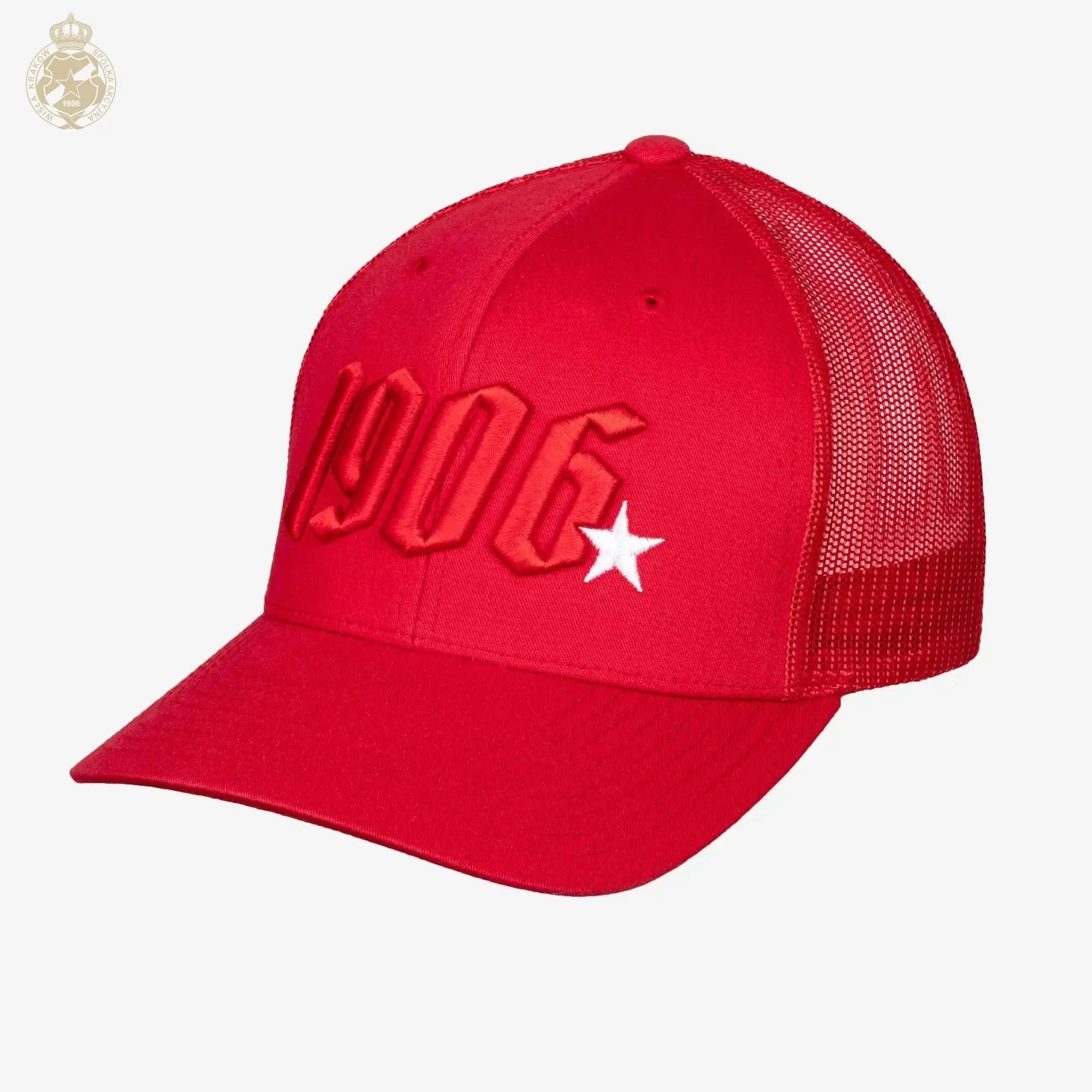 Czapka z daszkiem 1906 - czerwona Official FanShop - TS Wisła Kraków SA