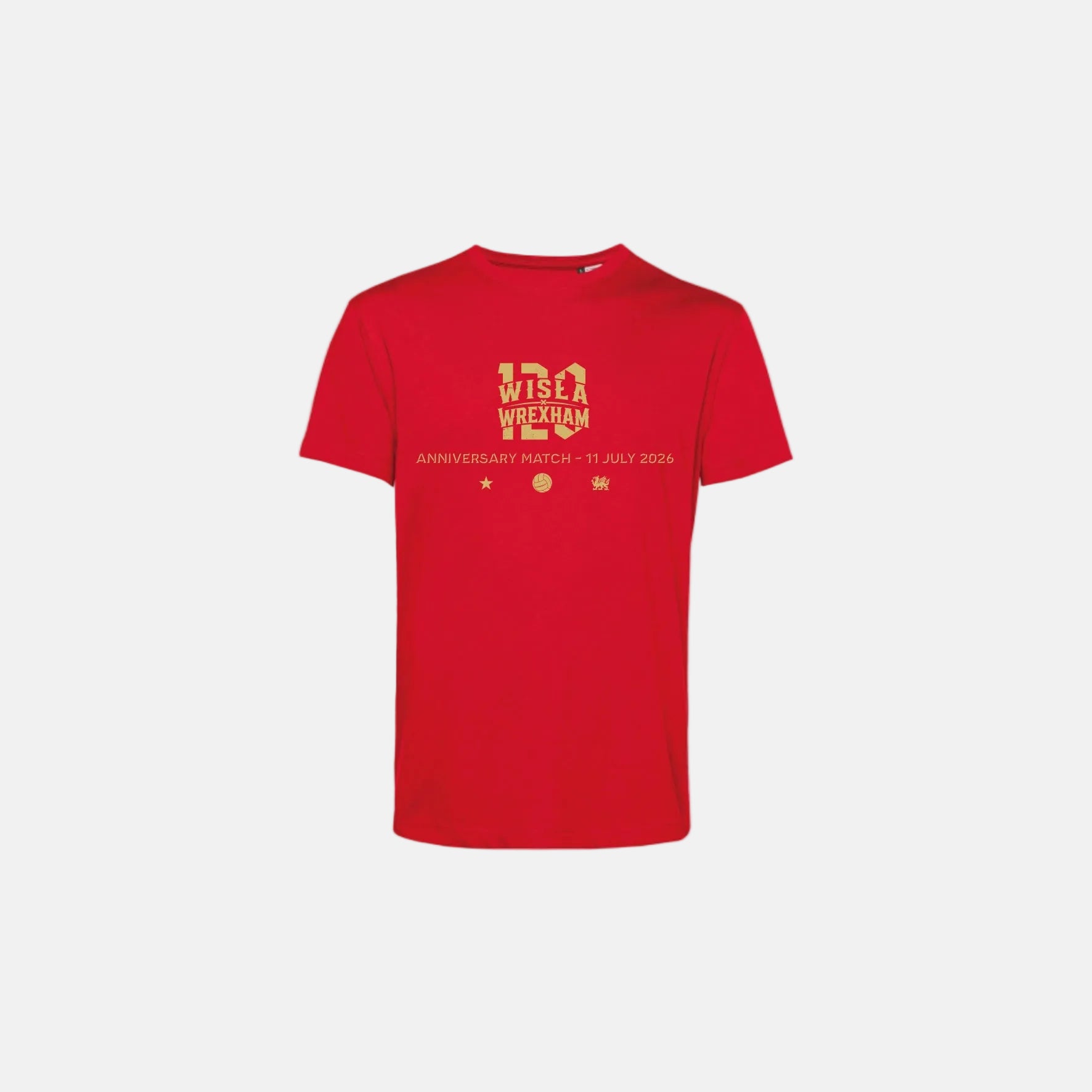 T-shirt Wisła Wrexham 120 - czerwony - Wisła Kraków® Official Platform