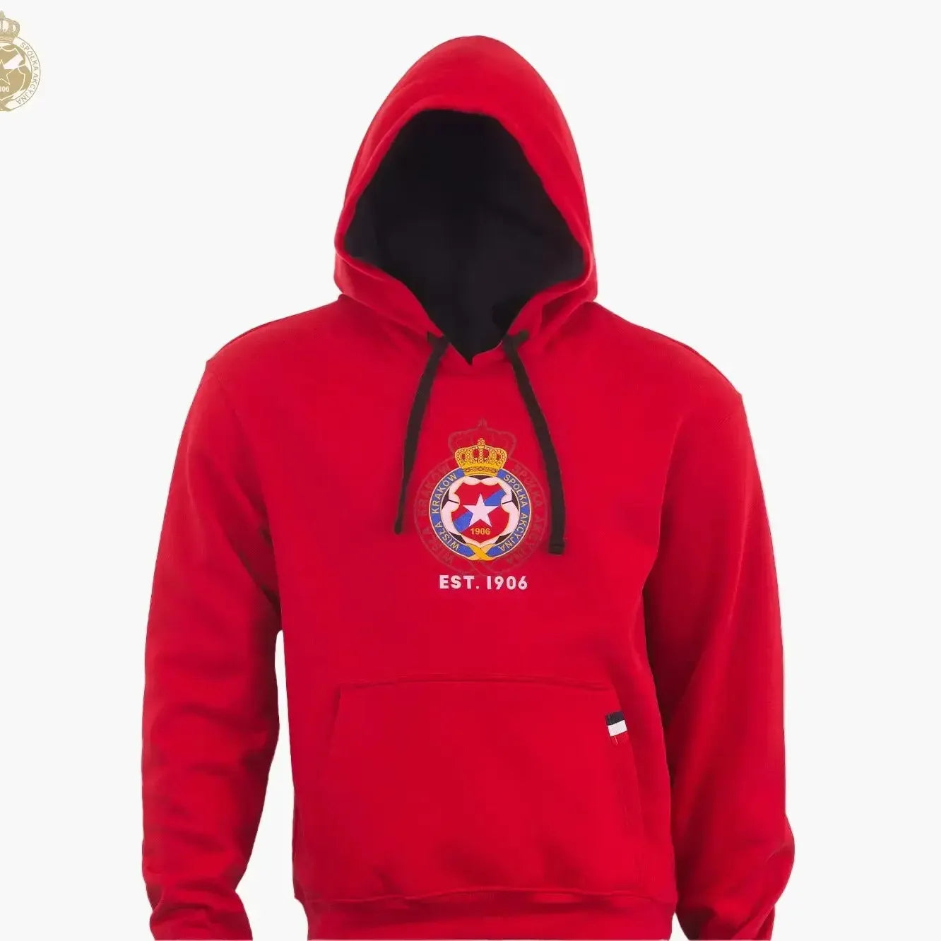 Bluza z kapturem Herb - czerwona Official FanShop - TS Wisła Kraków SA