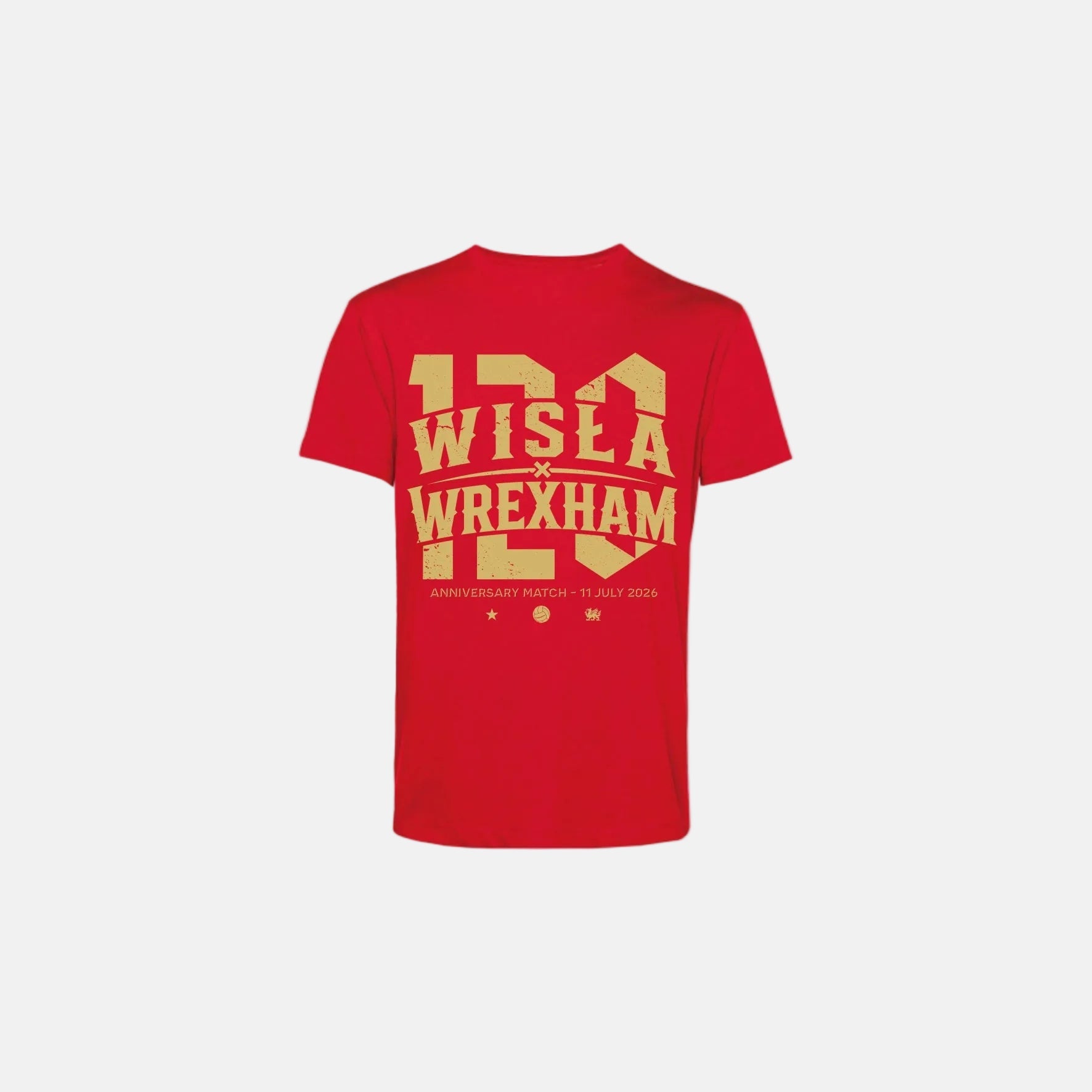 T-shirt Wisła Wrexham 120 - czerwony - Wisła Kraków® Official Platform