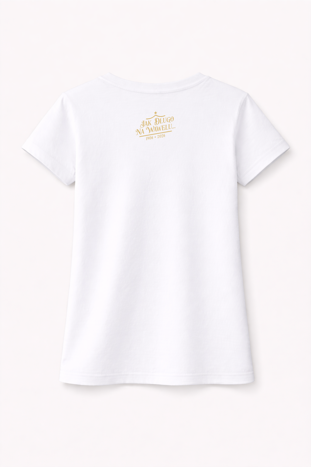 T-shirt Herb 120 damski - biały - Wisła Kraków® Official Platform