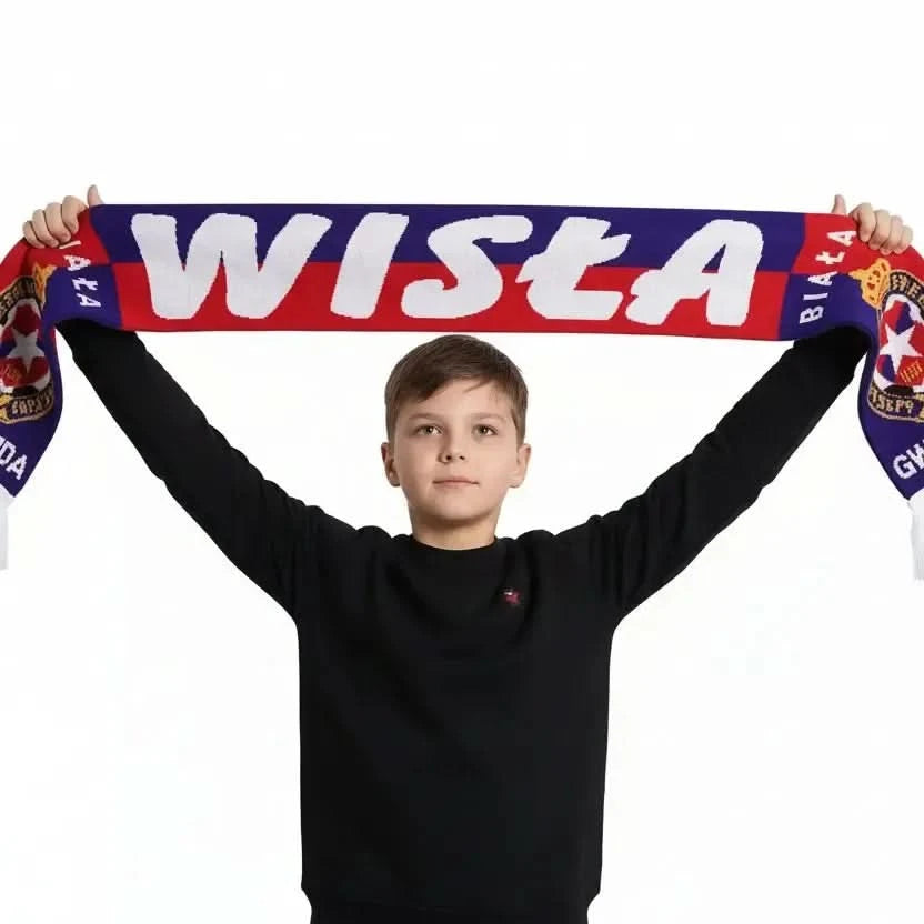 Szalik dziecięcy Wisła - Biała Gwiazda Wisła Kraków® | Official Platform