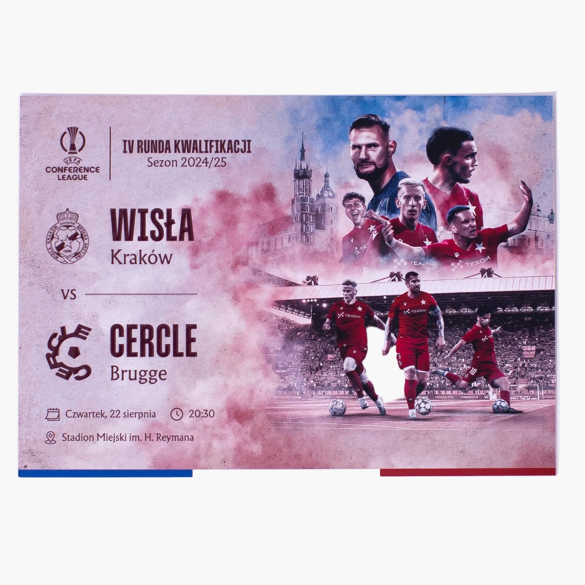 Bilet kolekcjonerski Cercle Brugge - Wisła Kraków Offical FanShop