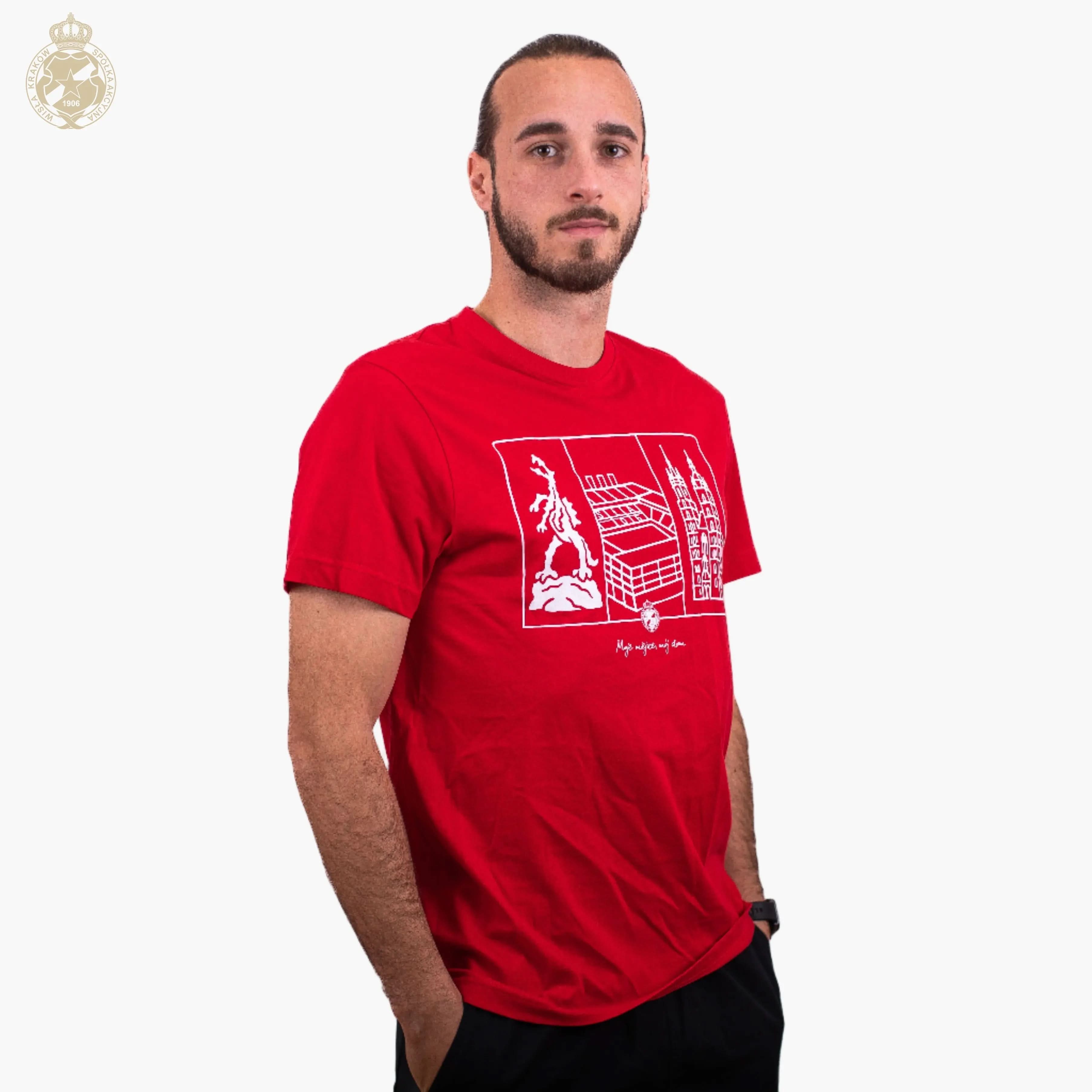 T-shirt Moje Miejsce Mój dom Official FanShop - TS Wisła Kraków SA