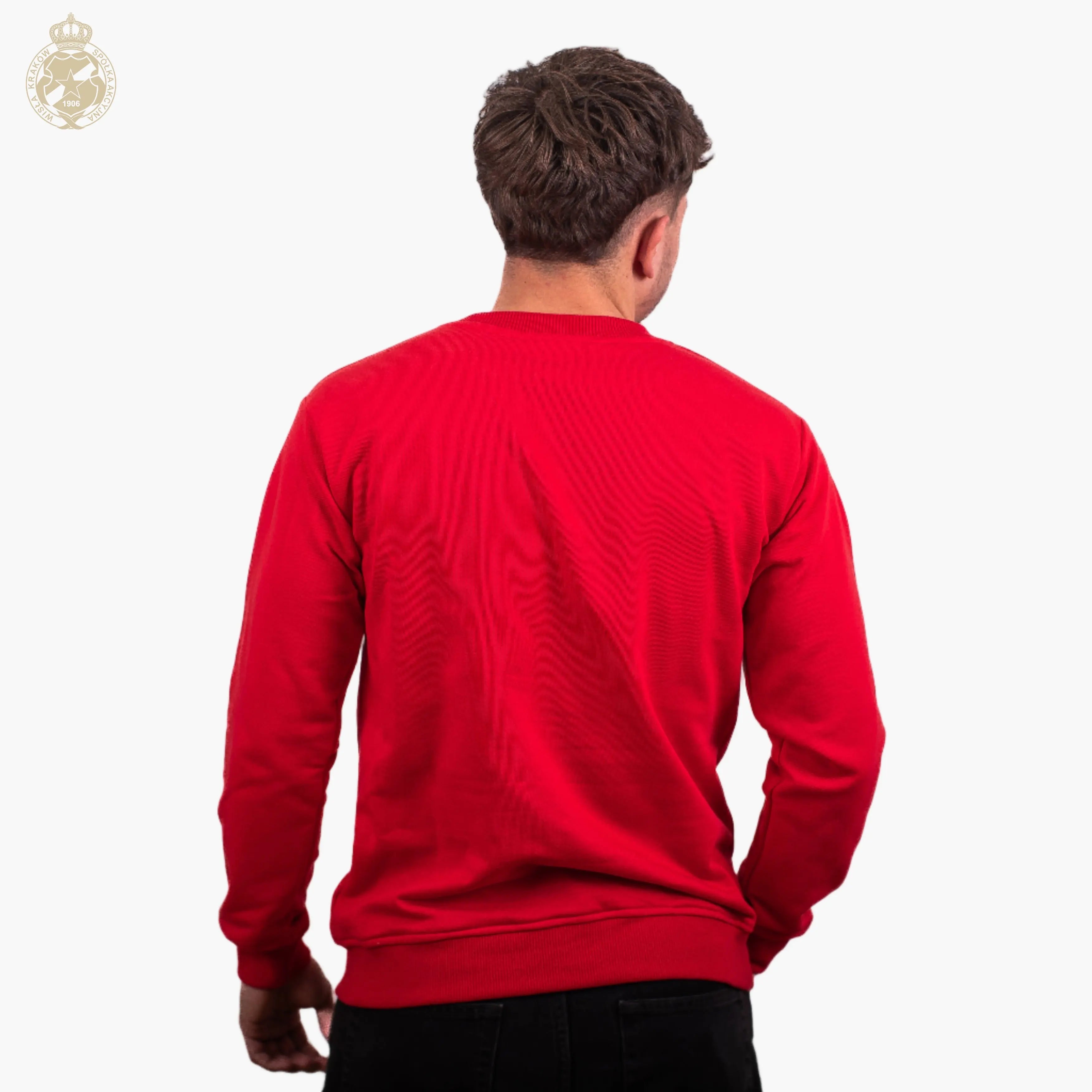 Bluza crewneck Wisła 1906 - czerwona Official FanShop - TS Wisła Kraków SA