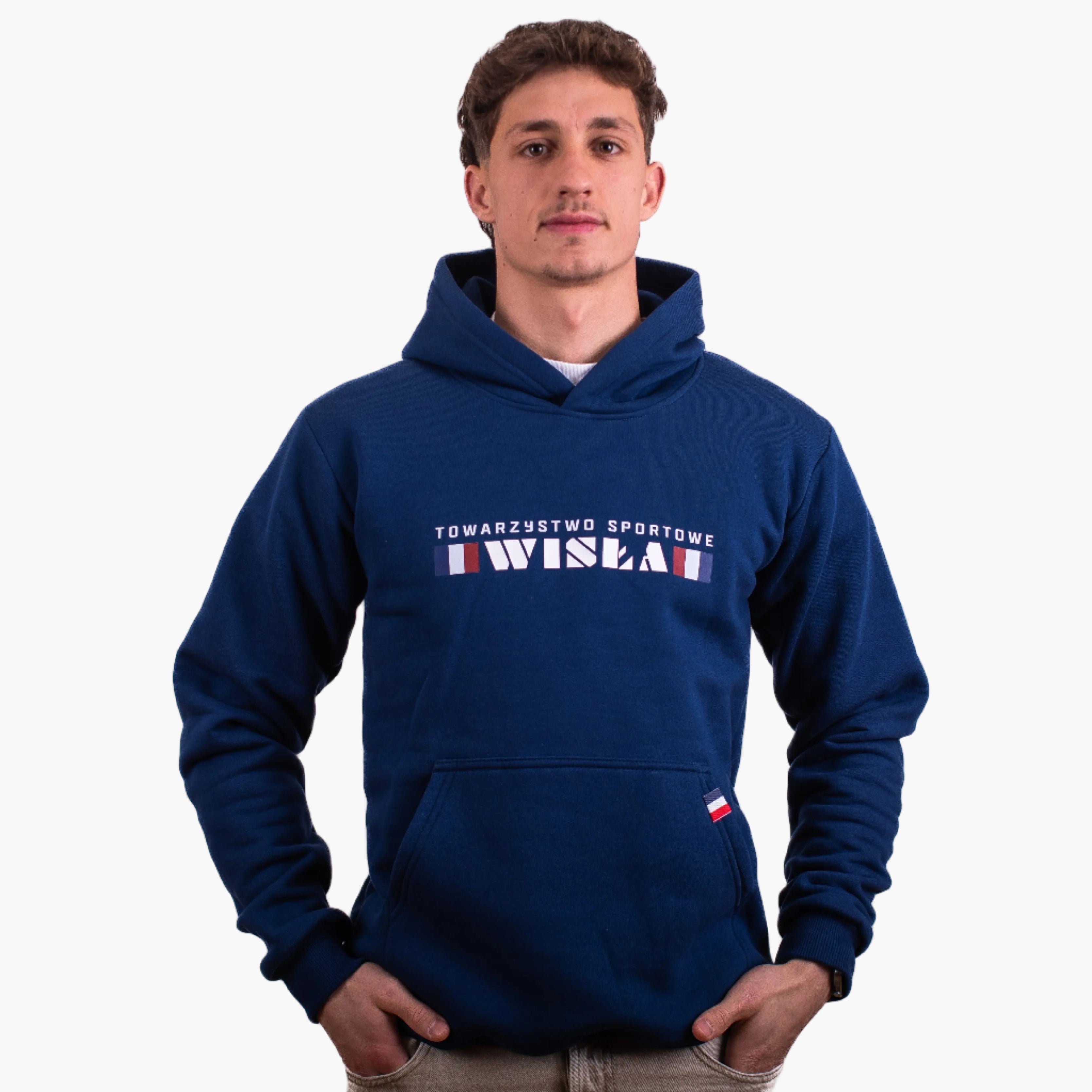 Bluza z kapturem TS - granatowa Official FanShop - TS Wisła Kraków SA
