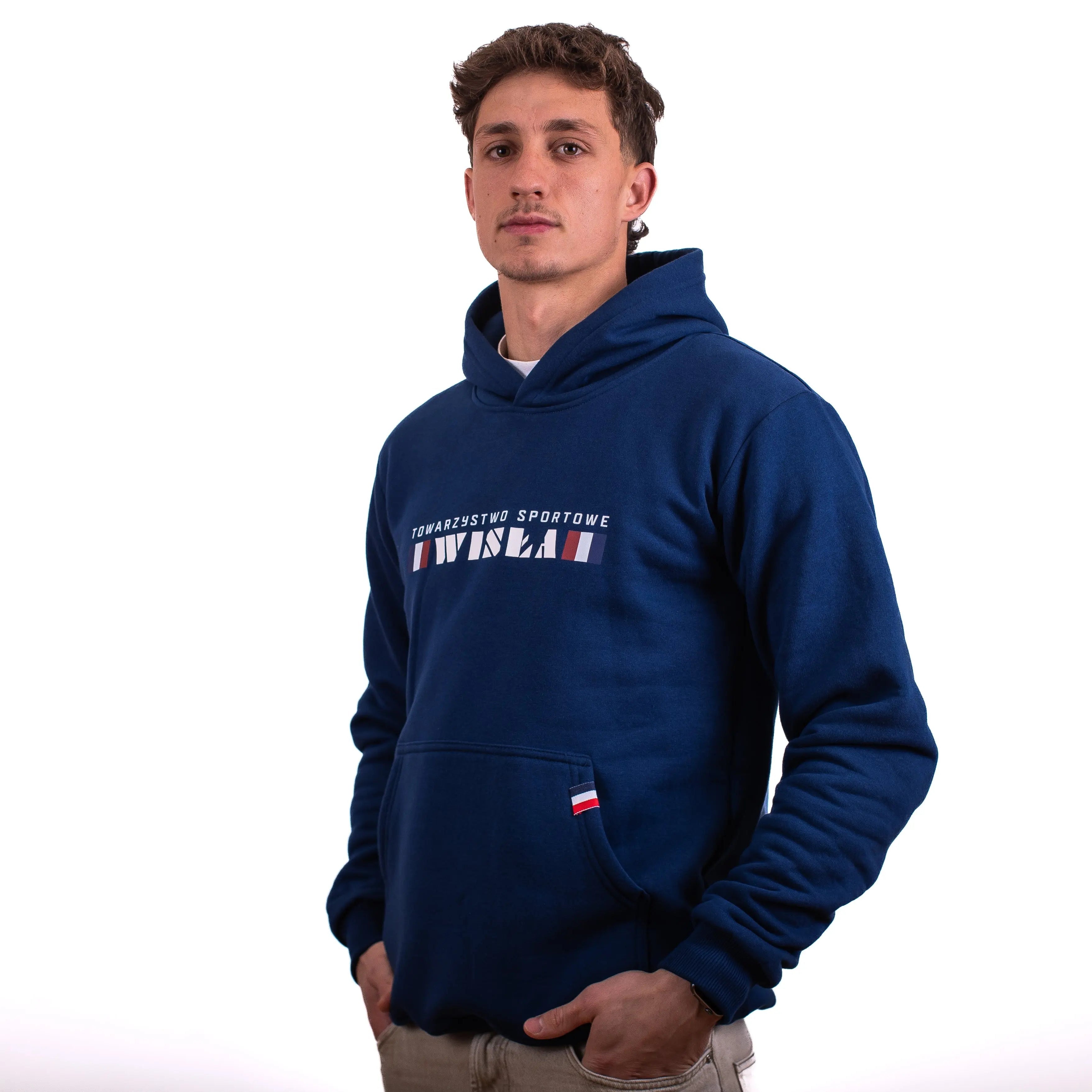 Bluza z kapturem TS - granatowa Official FanShop - TS Wisła Kraków SA