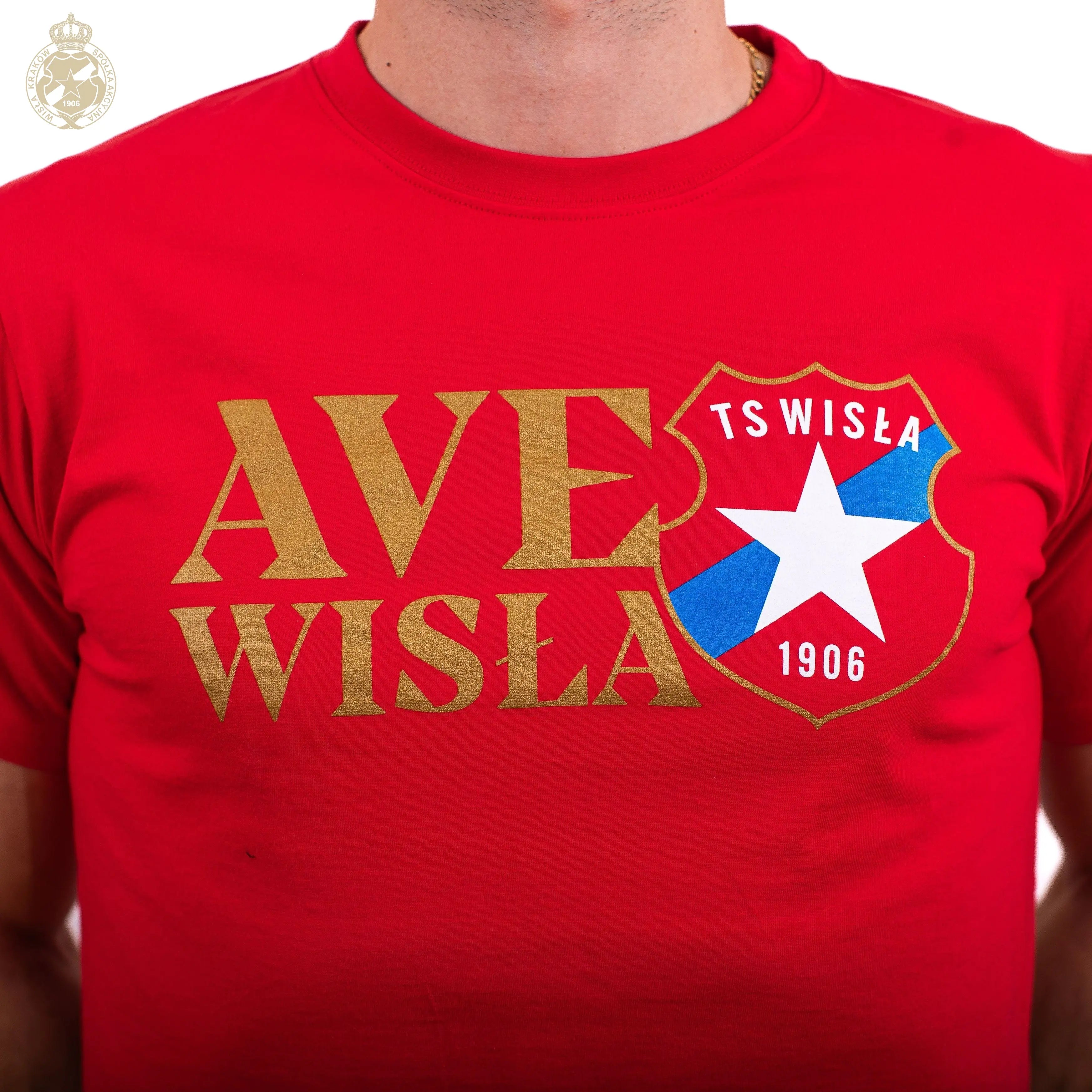 T-shirt AVE Wisła - czerwony Wisła Kraków Offical FanShop
