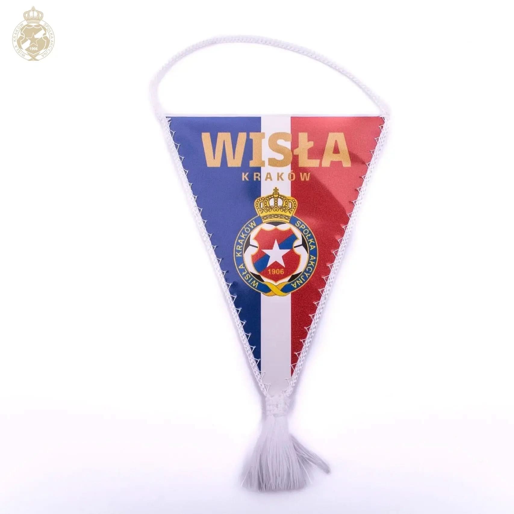 Proporczyk złota Wisła Kraków - mały TS Wisła Kraków SA