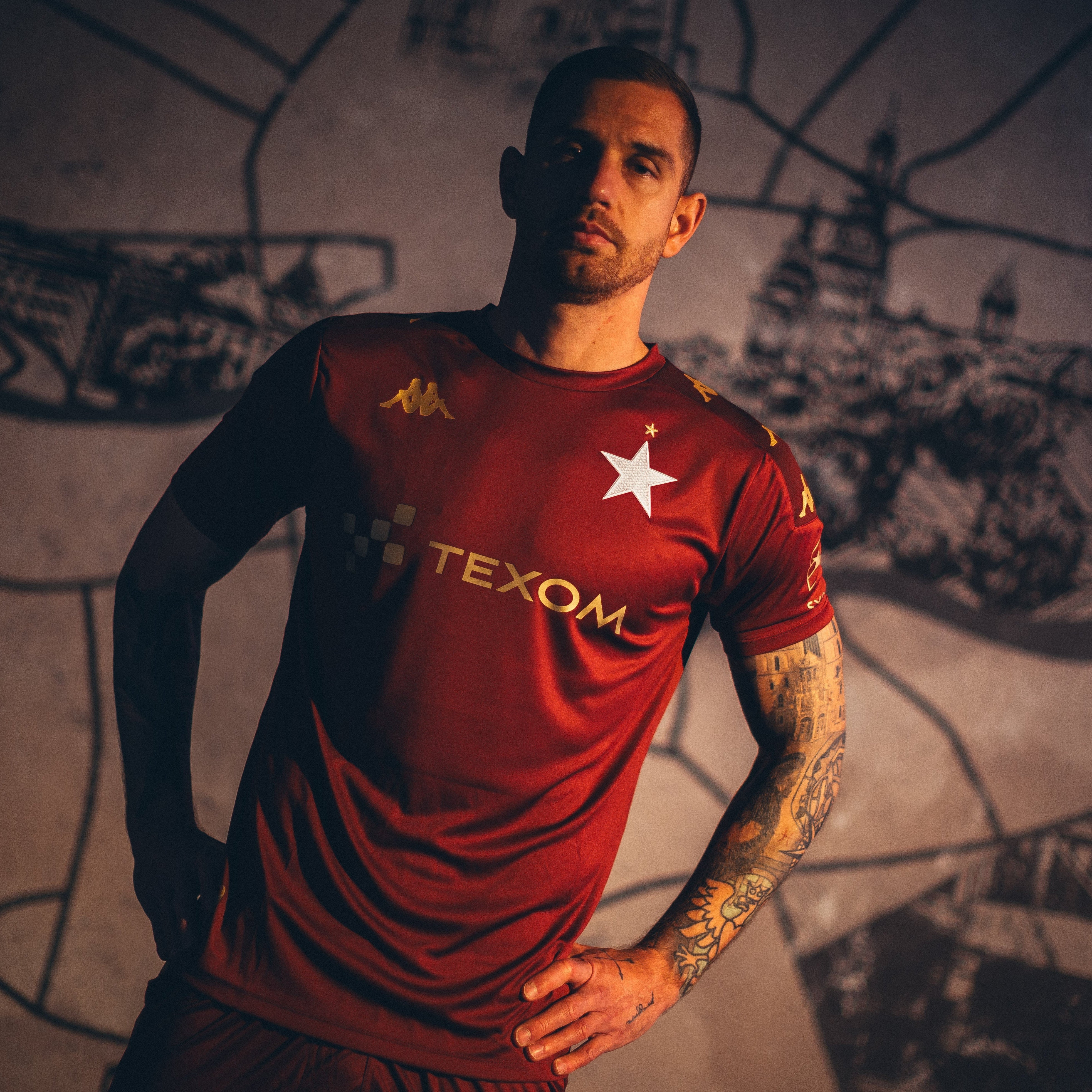 Kappa koszulka meczowa - Bordowa - Kappa