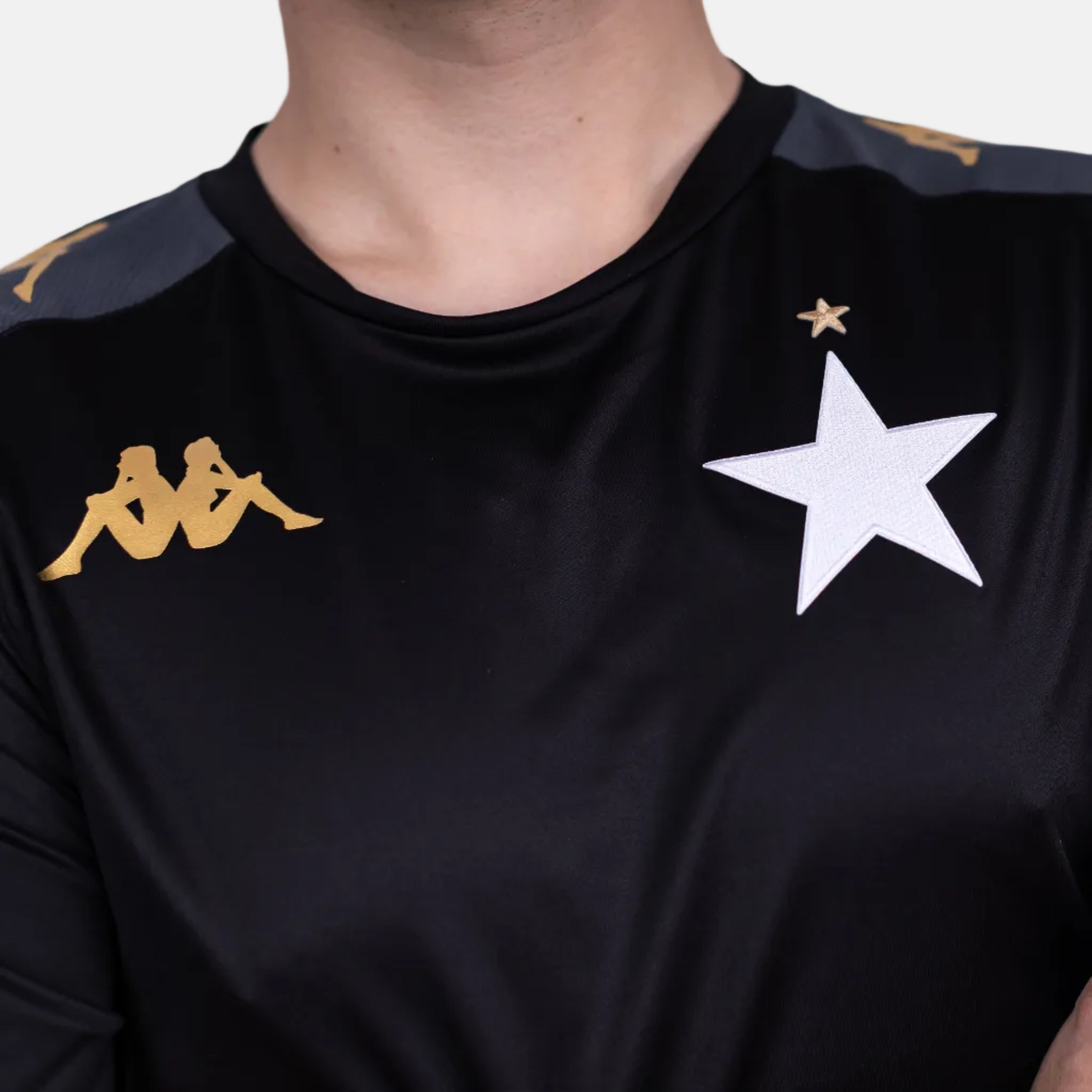 Kappa koszulka Gianto - czarna - Official FanShop - TS Wisła Kraków SA