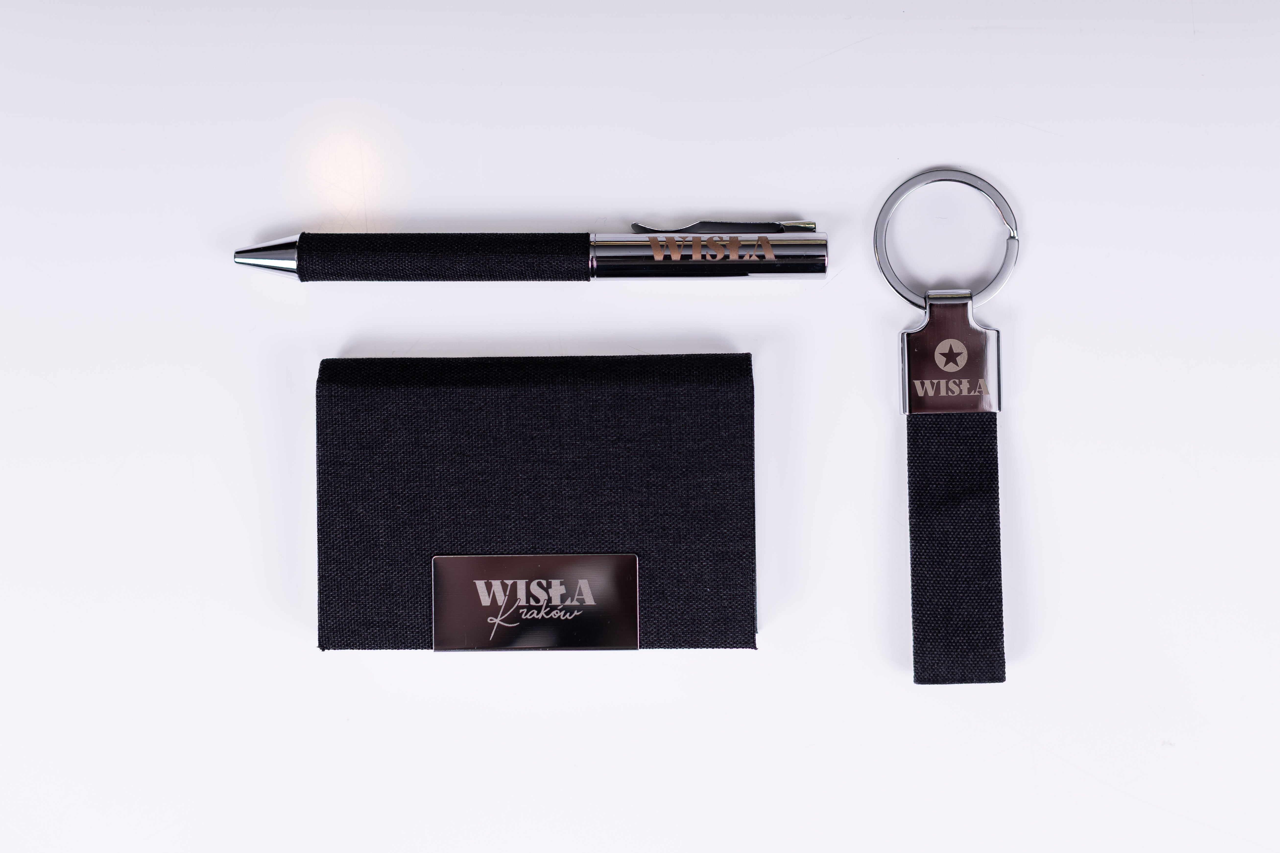 Zestaw Wisła Kraków SA – wizytownik, długopis, brelok - Wisła Kraków® Official Platform