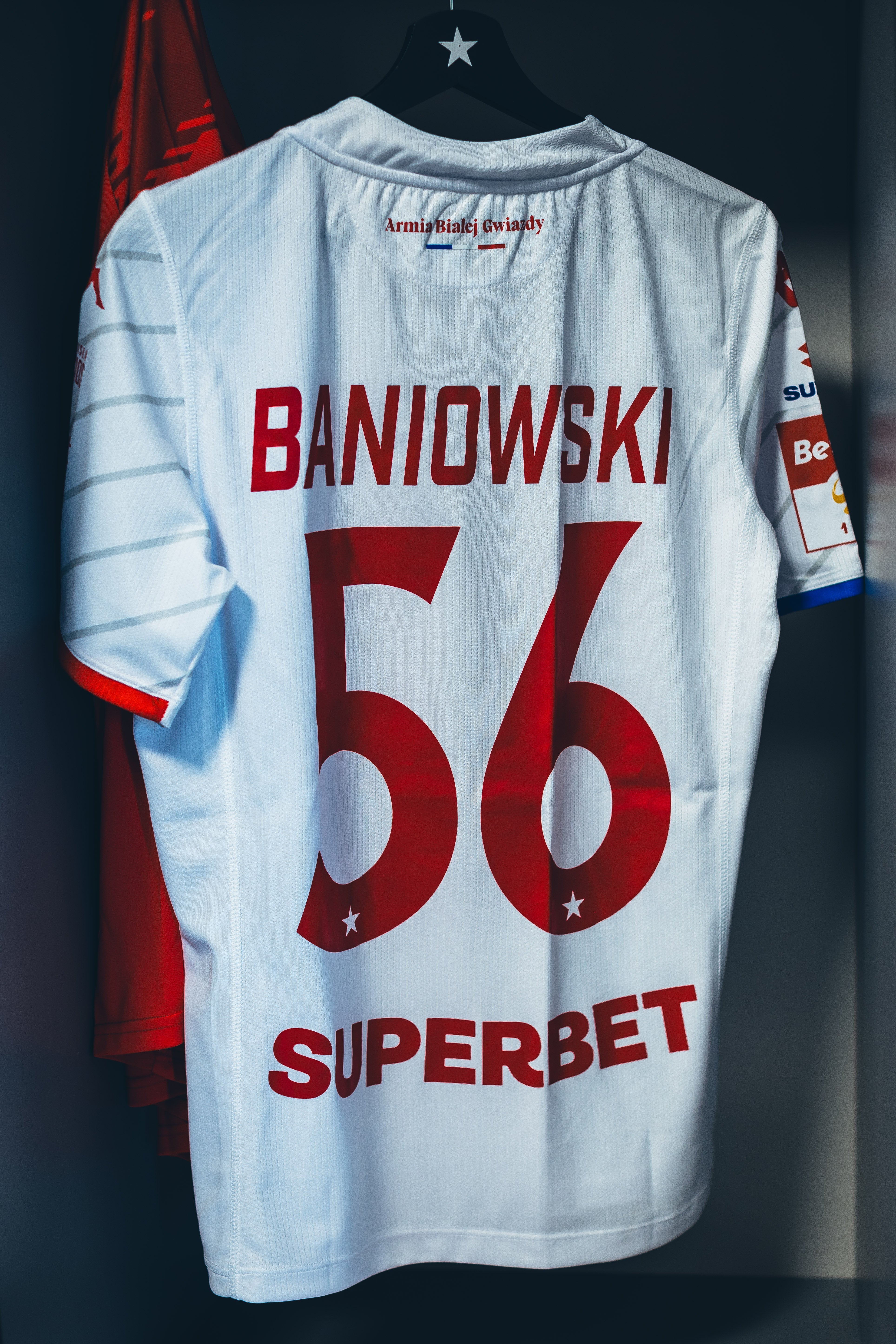 Licytacja - Match Worn Shirt #56 Filip Baniowski (mecz Polonia Bytom - Wisła Kraków 12.04.2026) - Official FanShop - TS Wisła Kraków SA