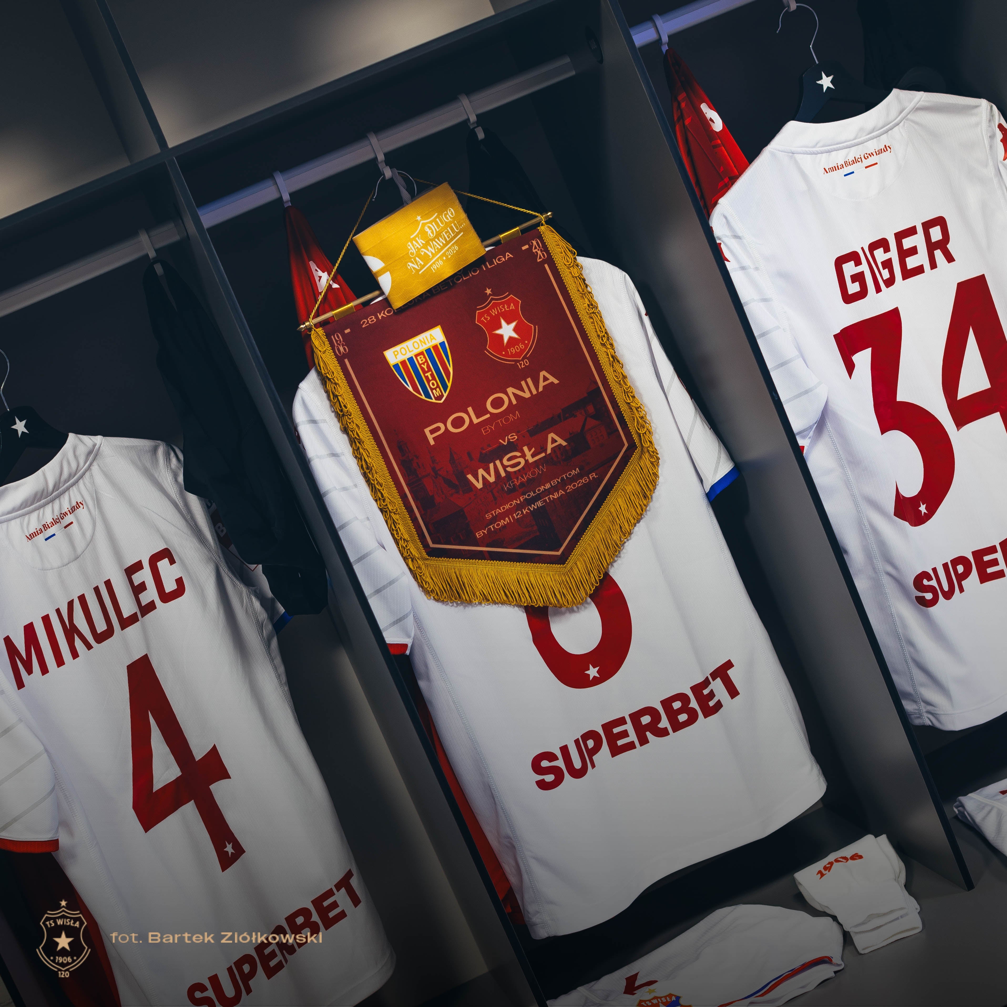 Licytacja - Match Worn Shirt #6 Alan Uryga (mecz Polonia Bytom - Wisła Kraków 12.04.2026) - Official FanShop - TS Wisła Kraków SA