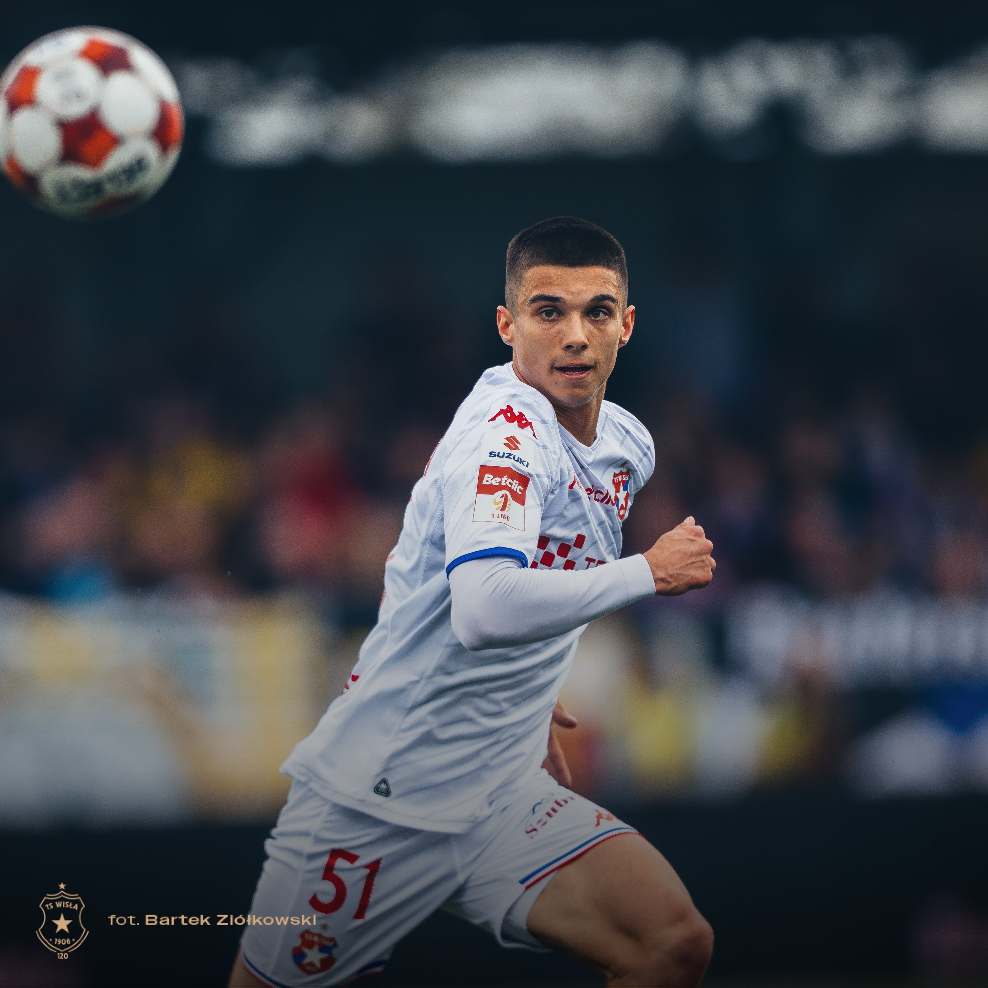 Licytacja - Match Worn Shirt #51 Maciej Kuziemka (mecz Polonia Bytom - Wisła Kraków 12.04.2026) - Official FanShop - TS Wisła Kraków SA