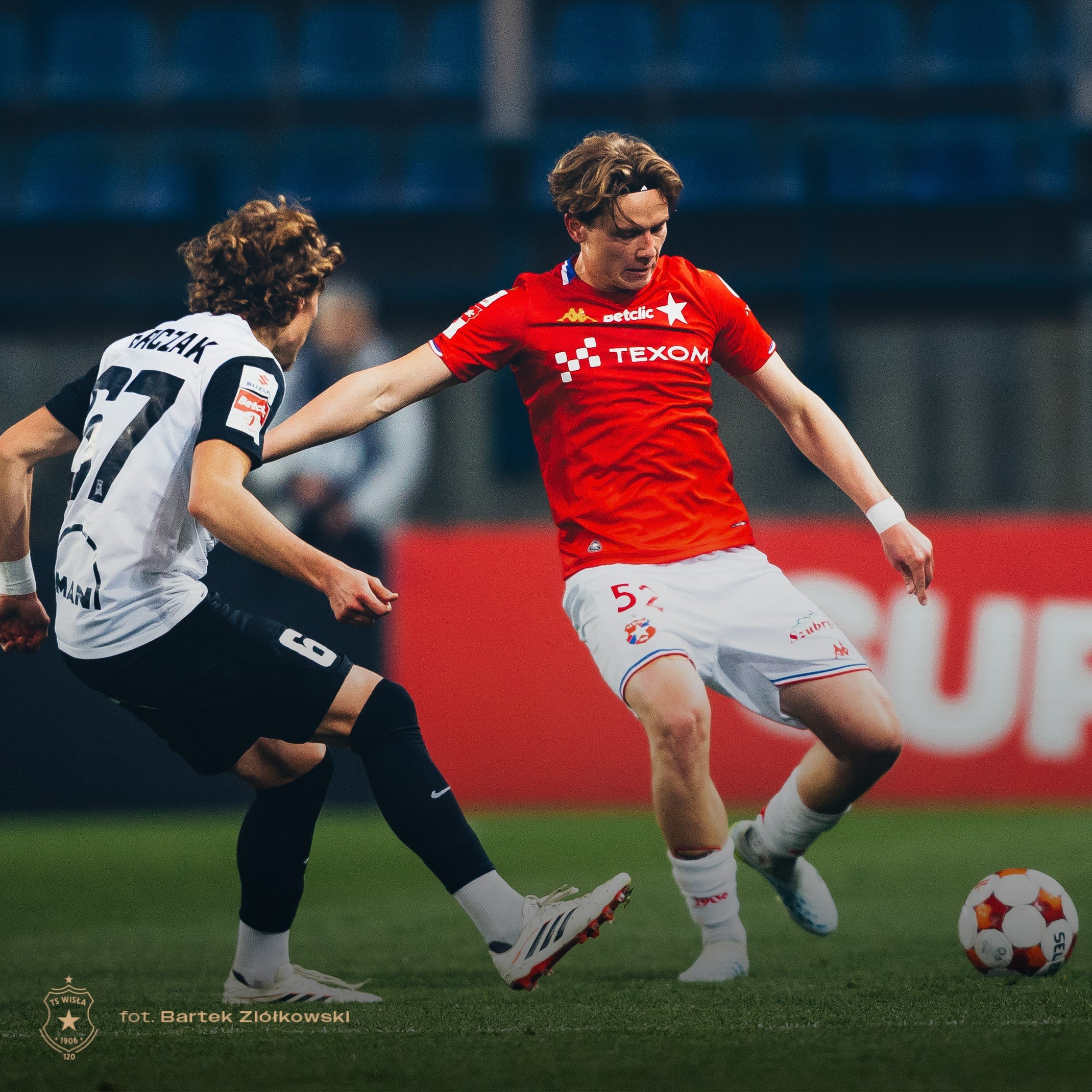 Licytacja - Match Worn Shirt #52 Jakub Krzyżanowski (Wisła Kraków - Puszcza Niepołomice, 24.04.2026) - Official FanShop - TS Wisła Kraków SA