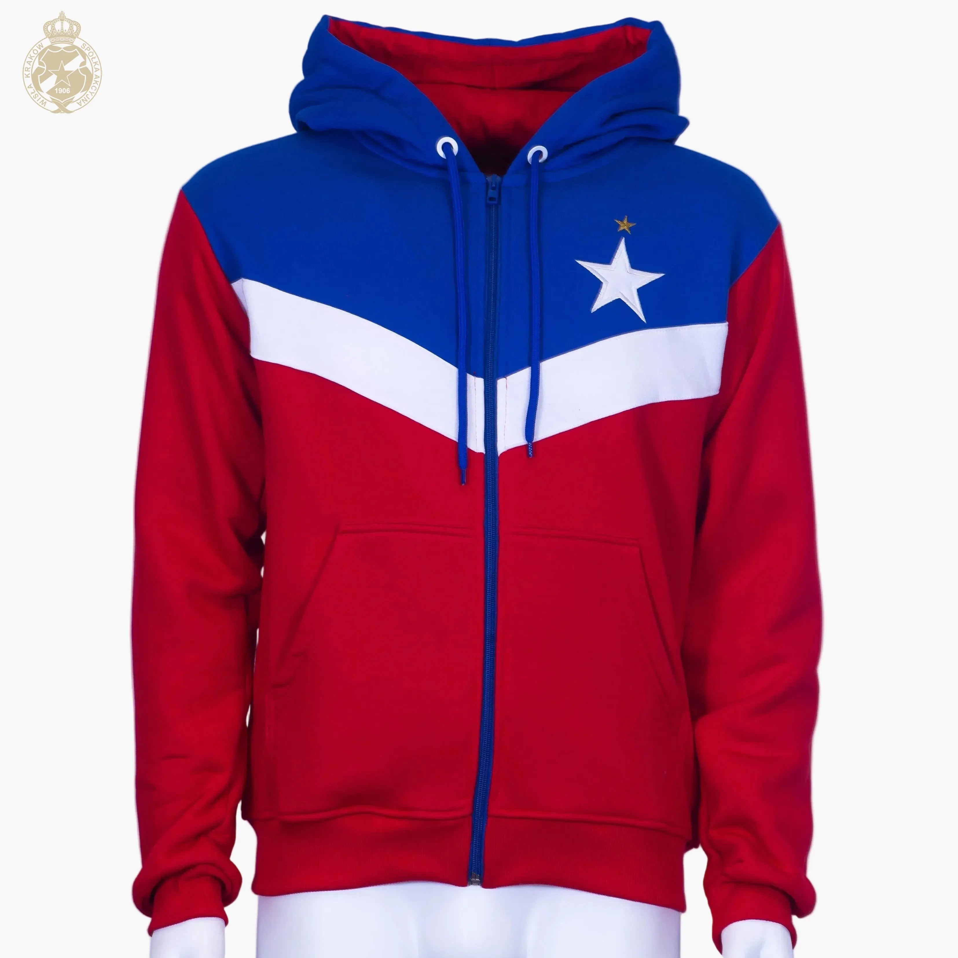 Bluza Trzy Kolory z kapturem S - Wisła Kraków Offical FanShop