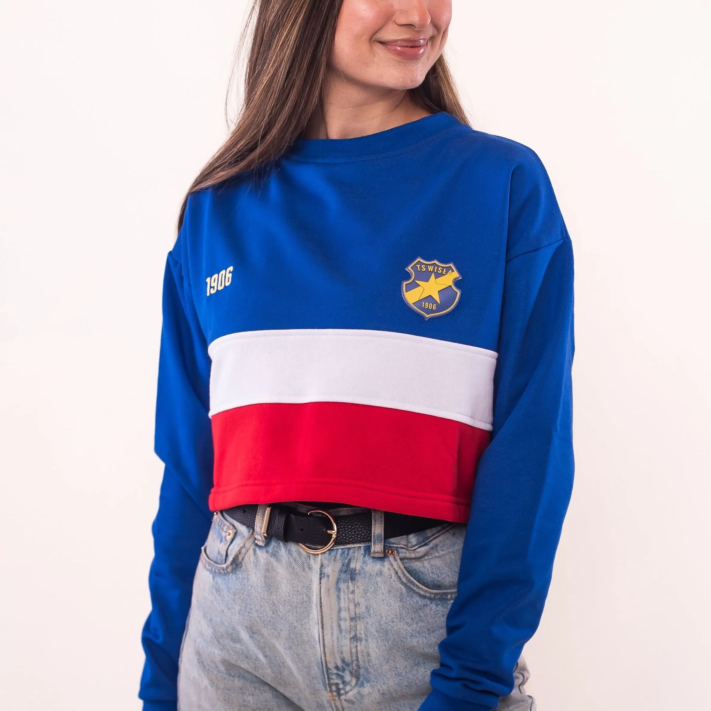 Bluza damska Trzy Kolory Retro - Wisła Kraków Offical FanShop