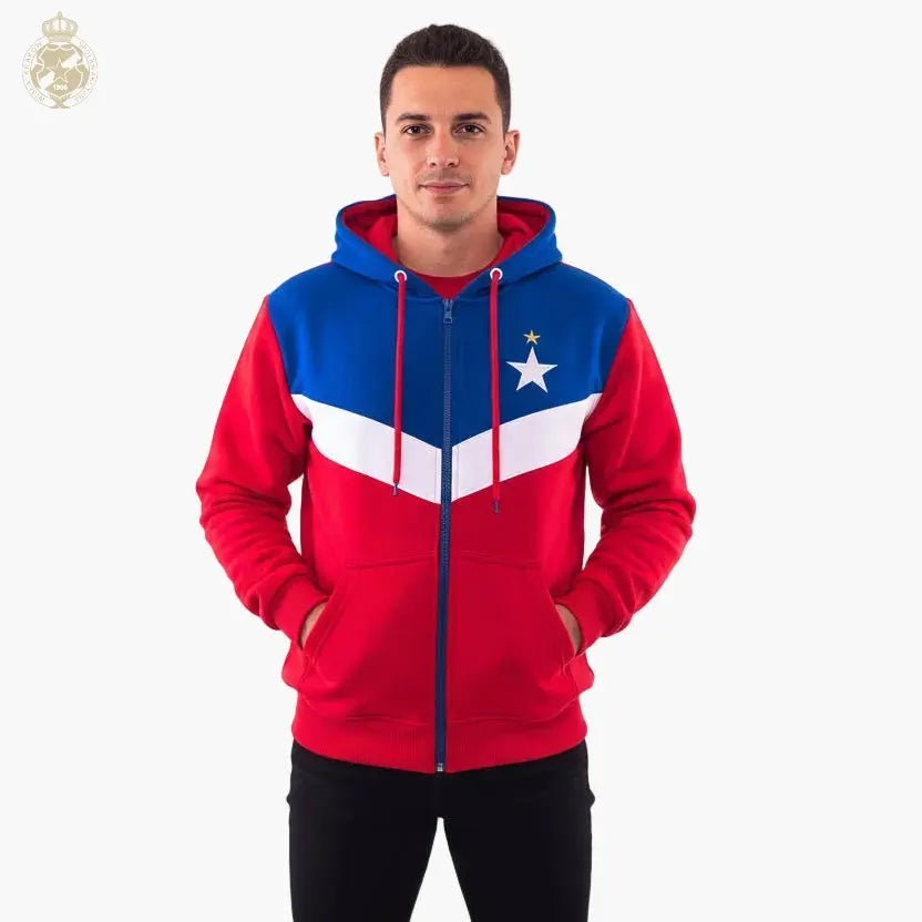 Bluza Trzy Kolory z kapturem S - Wisła Kraków Offical FanShop