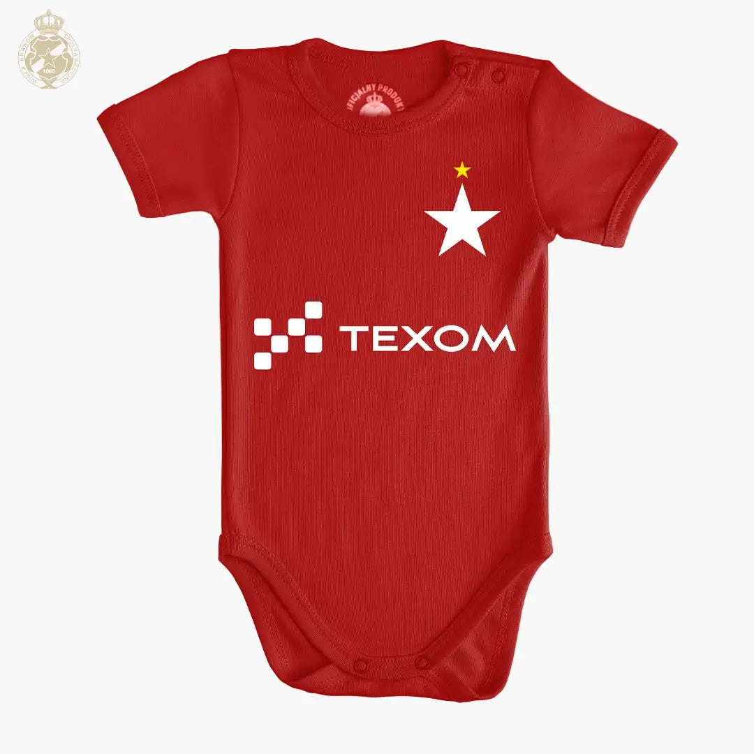 Body dziecięce TEXOM - czerwone - Wisła Kraków Offical FanShop
