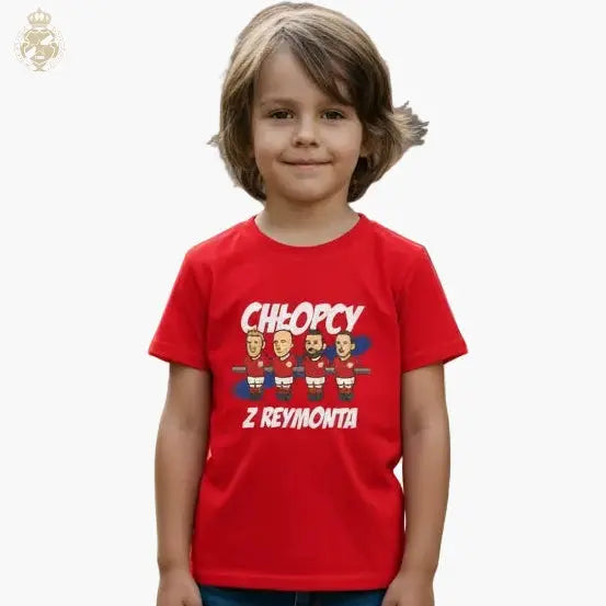 T-shirt dziecięcy Chłopcy z Reymonta - czerwony - Wisła Kraków Offical FanShop