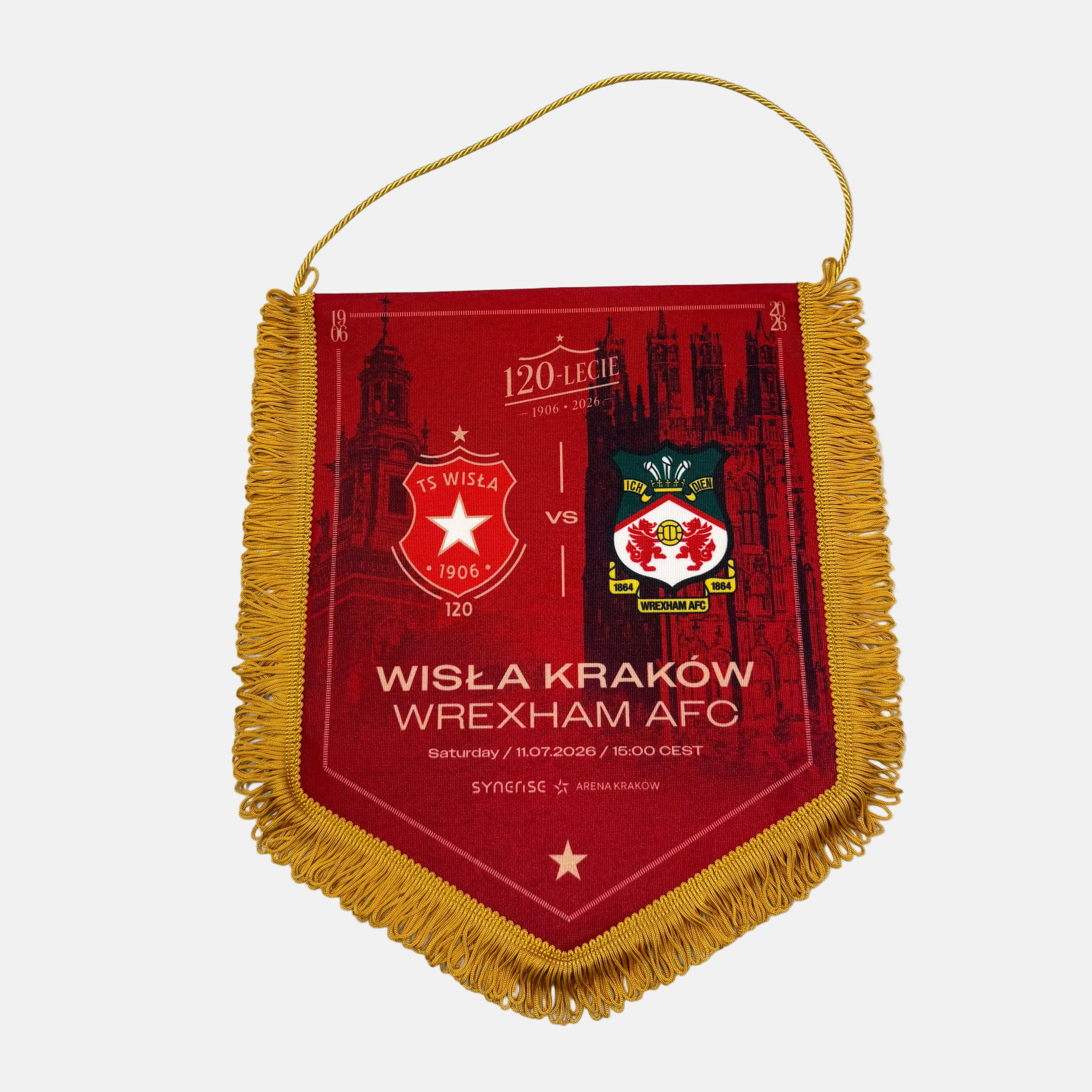 Proporczyk Wisła Karków Wrexham - replika - Wisła Kraków® Official Platform