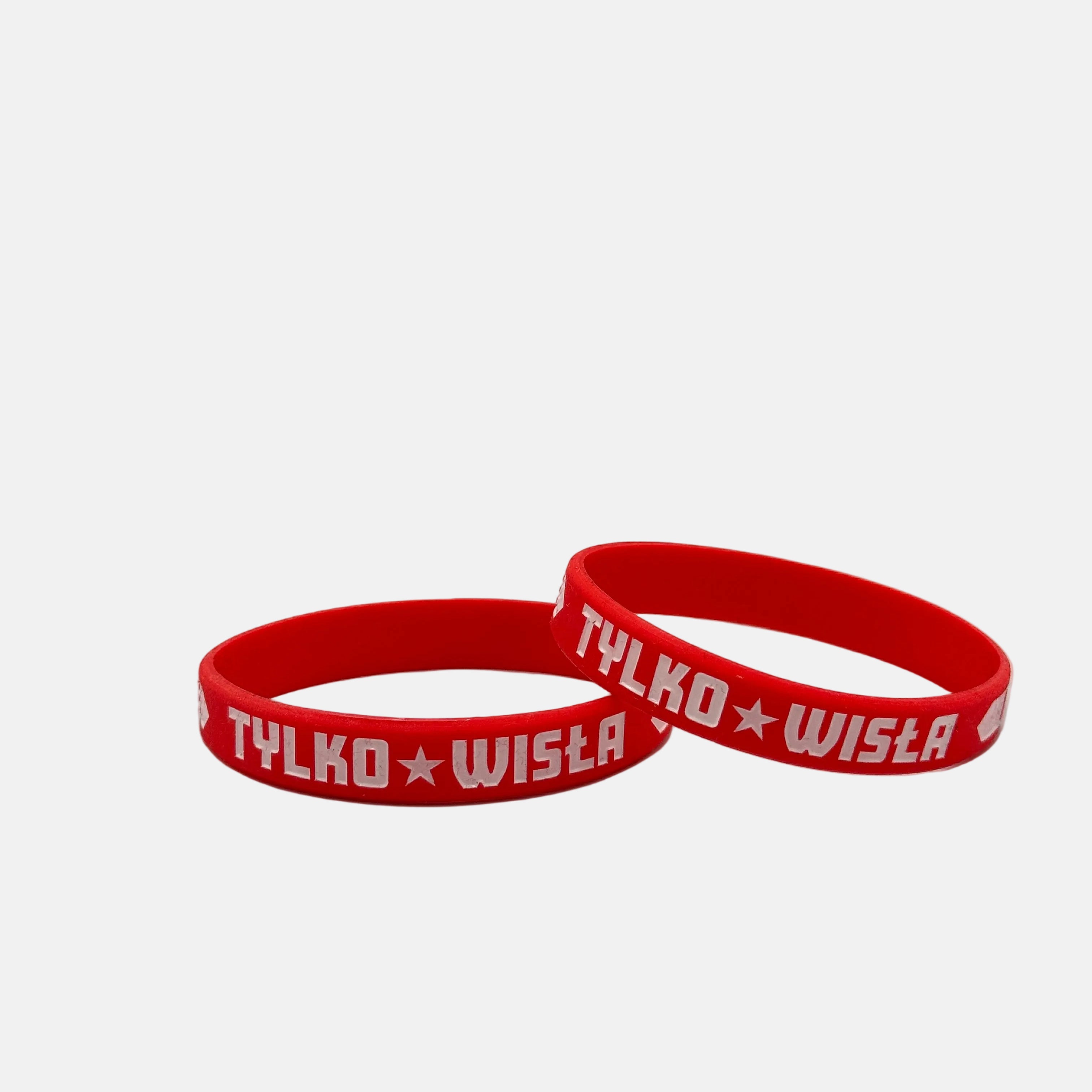 Opaska silikonowa Tylko Wisła - czerwona - Official FanShop - TS Wisła Kraków SA